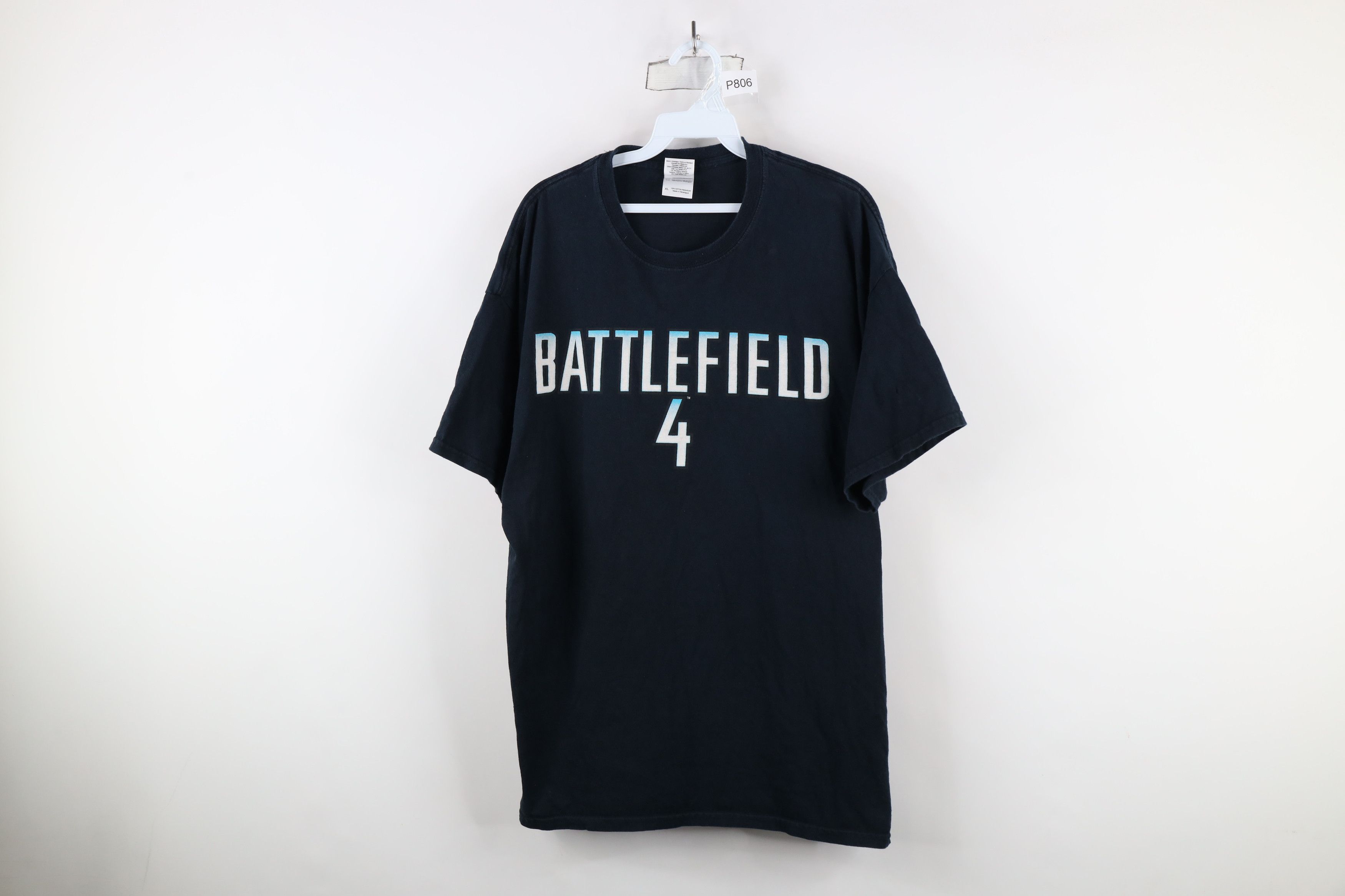 Vintage Vintage Y2K Spell Out Battlefield 4 Video Game T-Shirt Black Size US XL / EU 56 / 4 - 1 Thumbnail