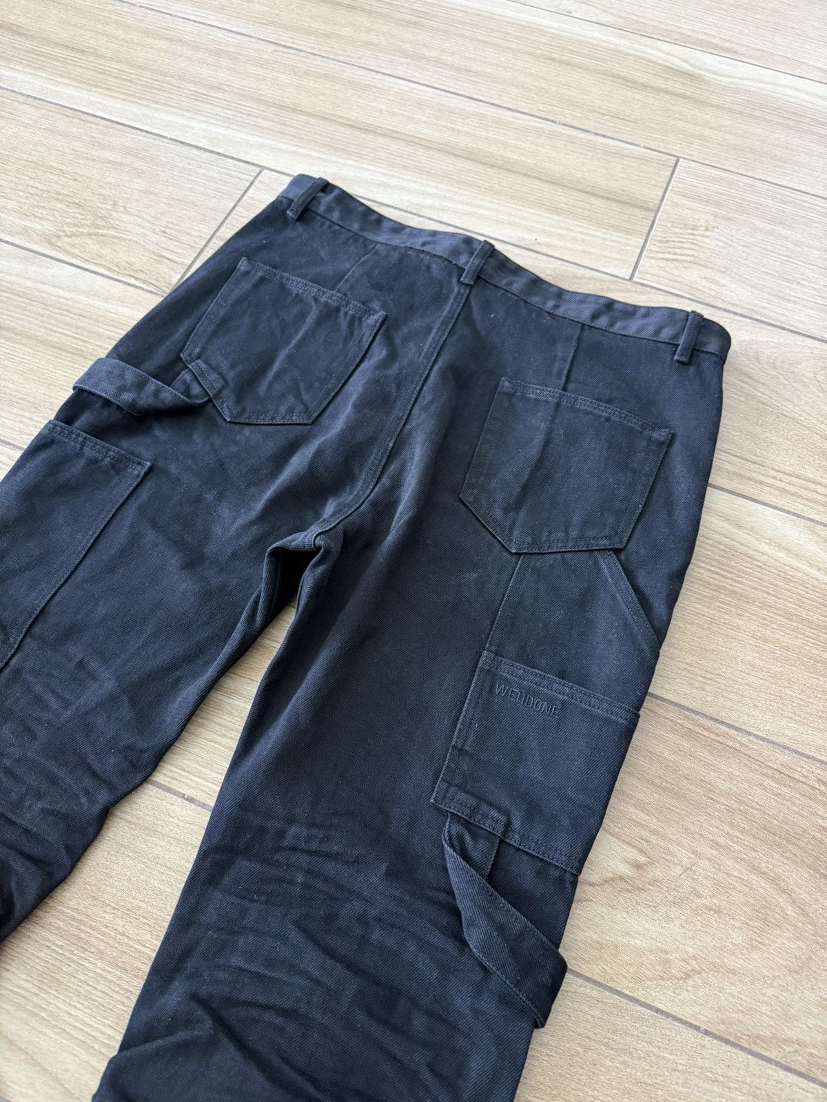 WE11DONE We11done wrinkled low-rise work denim pants Size US 33 - 9 Thumbnail