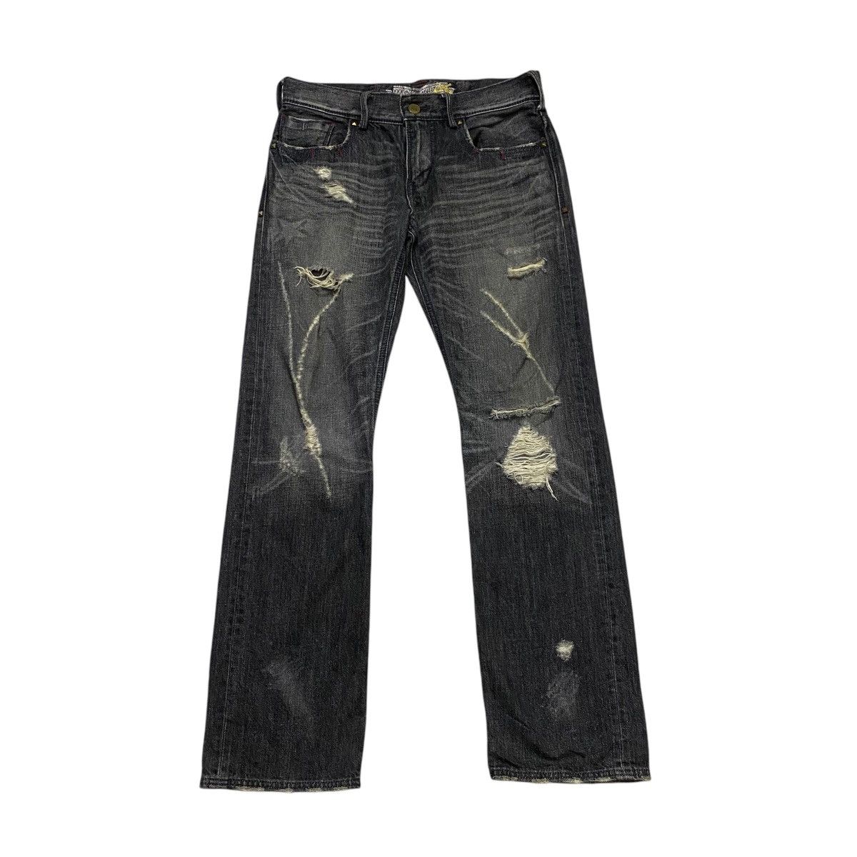 Japanese Brand × Vintage Liberto distressed denim jean Size US 34 / EU 50 - 1 Thumbnail