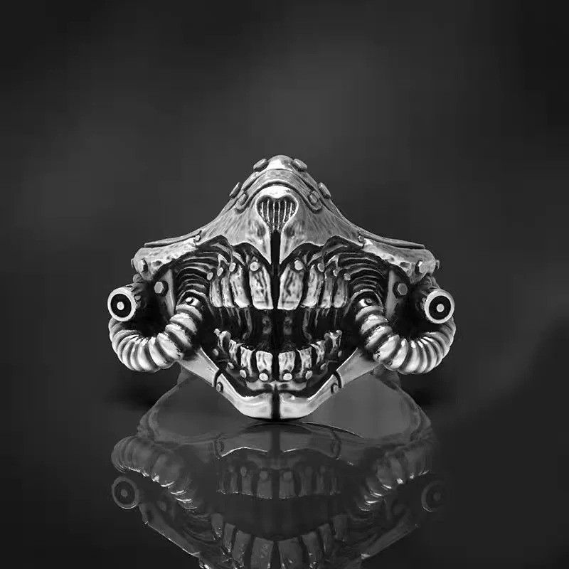 Japanese Brand × Jewelry × Vintage Retro Mask Ring Size ONE SIZE - 2 Thumbnail