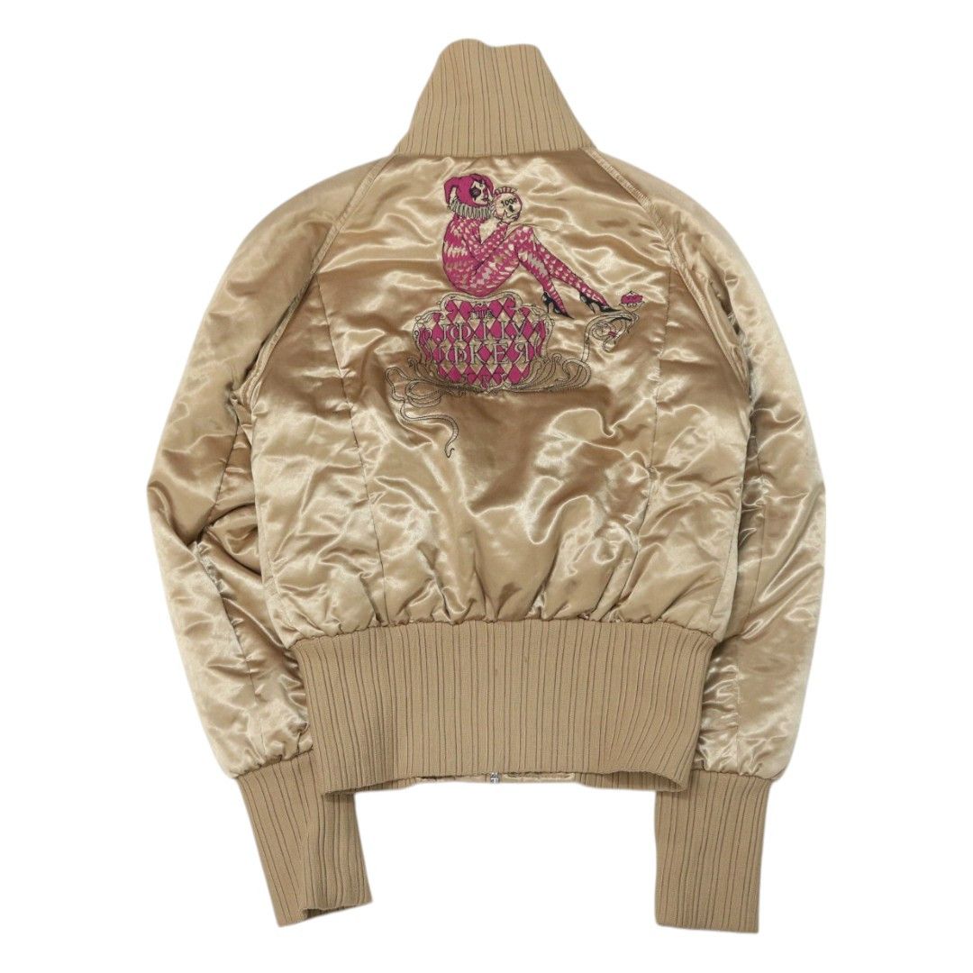 DIESEL Joker Embroidered Cropped Zip-Up Jacket