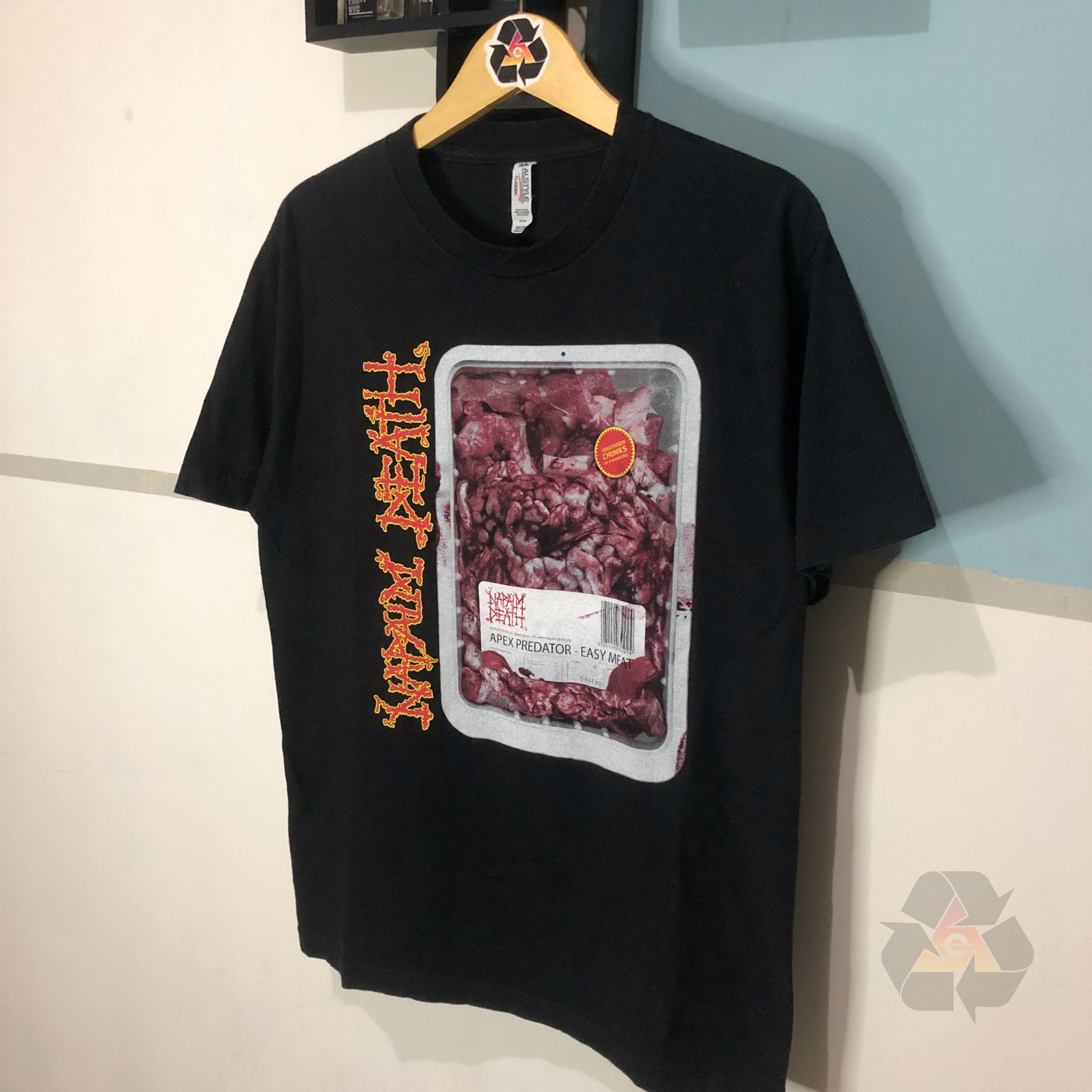 Band Tees Vintage Napalm Death Band Apex Predator Rare T-Shirt Size US M / EU 48-50 / 2 - 3 Thumbnail