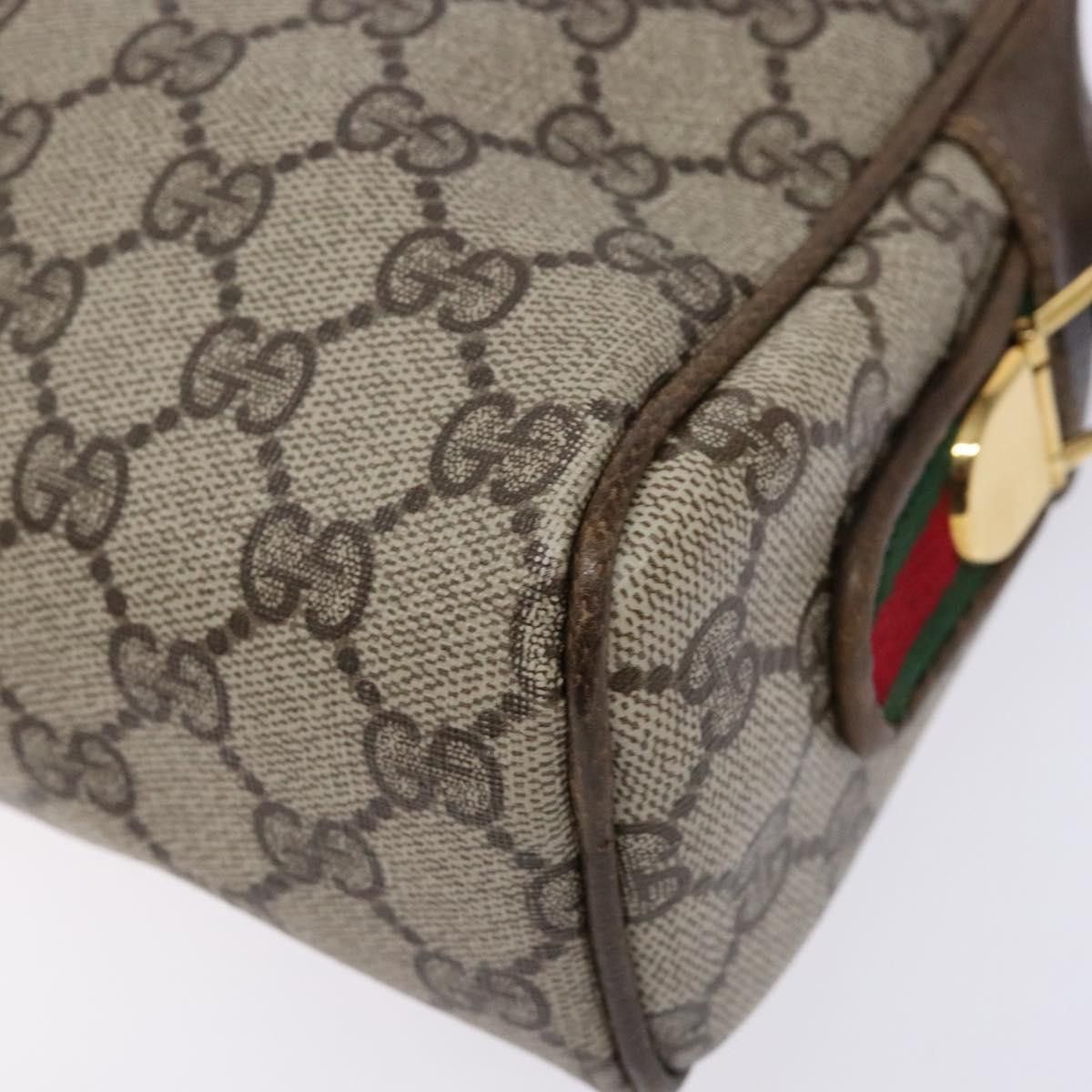 Gucci GUCCI GG Supreme Web Sherry Line Shoulder Bag Pvc Beige Gold Size ONE SIZE - 12 Thumbnail