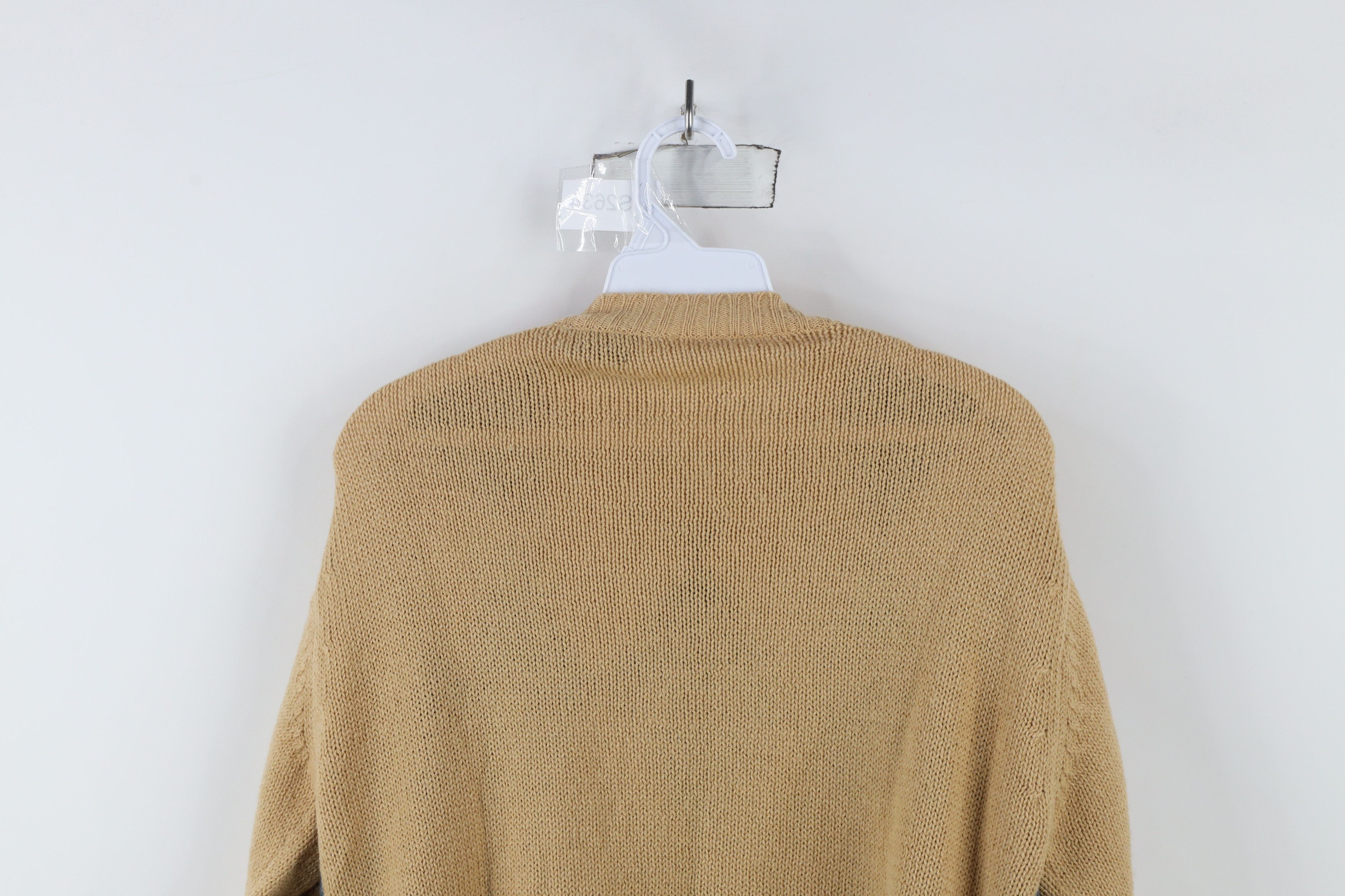 Vintage × Wrangler Vintage 70s 80s Wrangler Diamond Knit Crewneck Sweater Beige Size US M / EU 48-50 / 2 - 9 Thumbnail