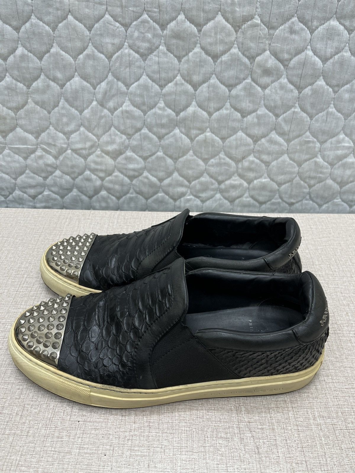 Philipp Plein 🔥🔥🔥STEALS PHILIPP PLEIN STUDDED SLIP ON SHOE Size US 8.5 / EU 41-42 - 7 Thumbnail