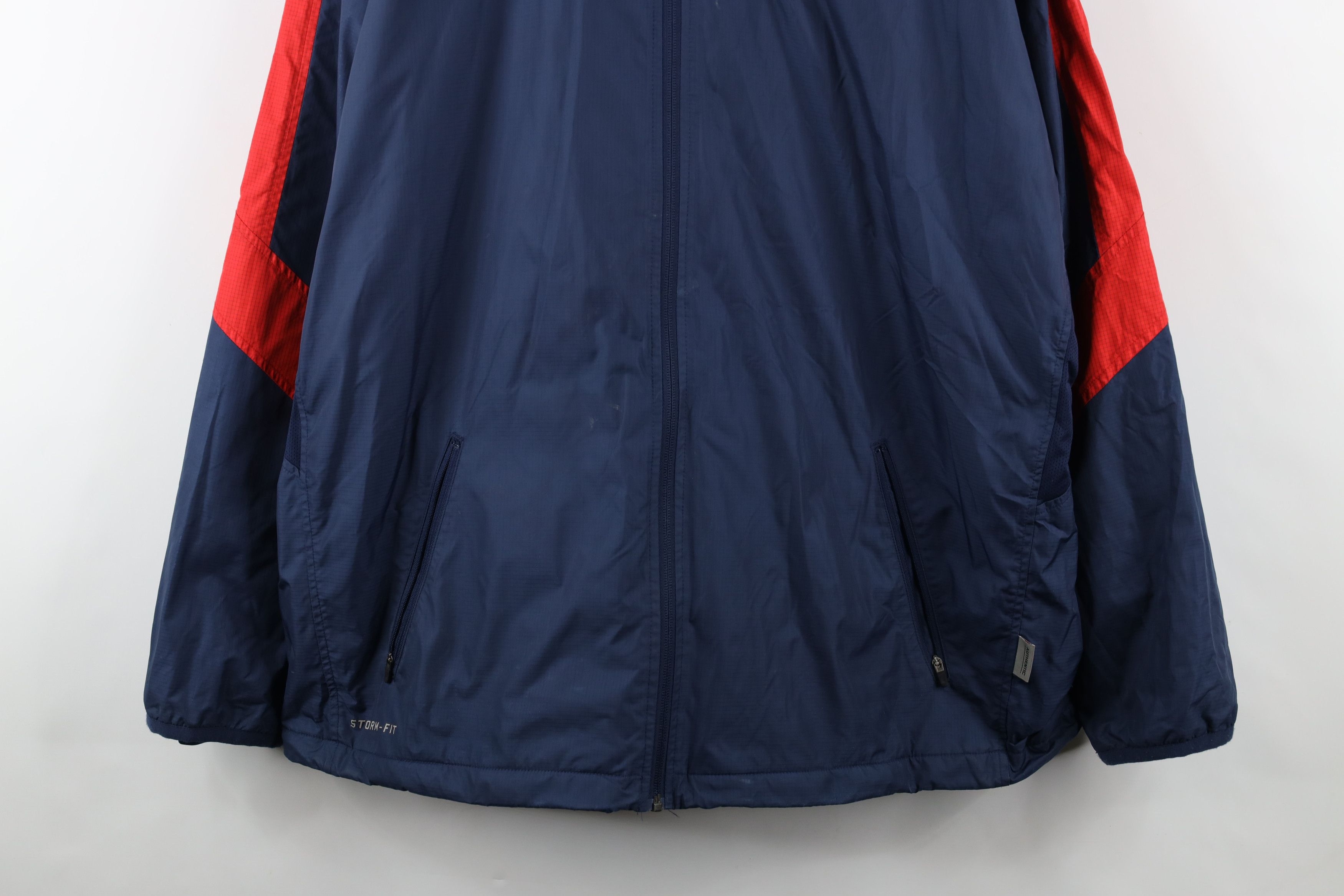 Nike × Vintage Vintage Nike Hockey Fleece Lined Full Zip Jacket Storm Fit Size US XL / EU 56 / 4 - 3 Thumbnail