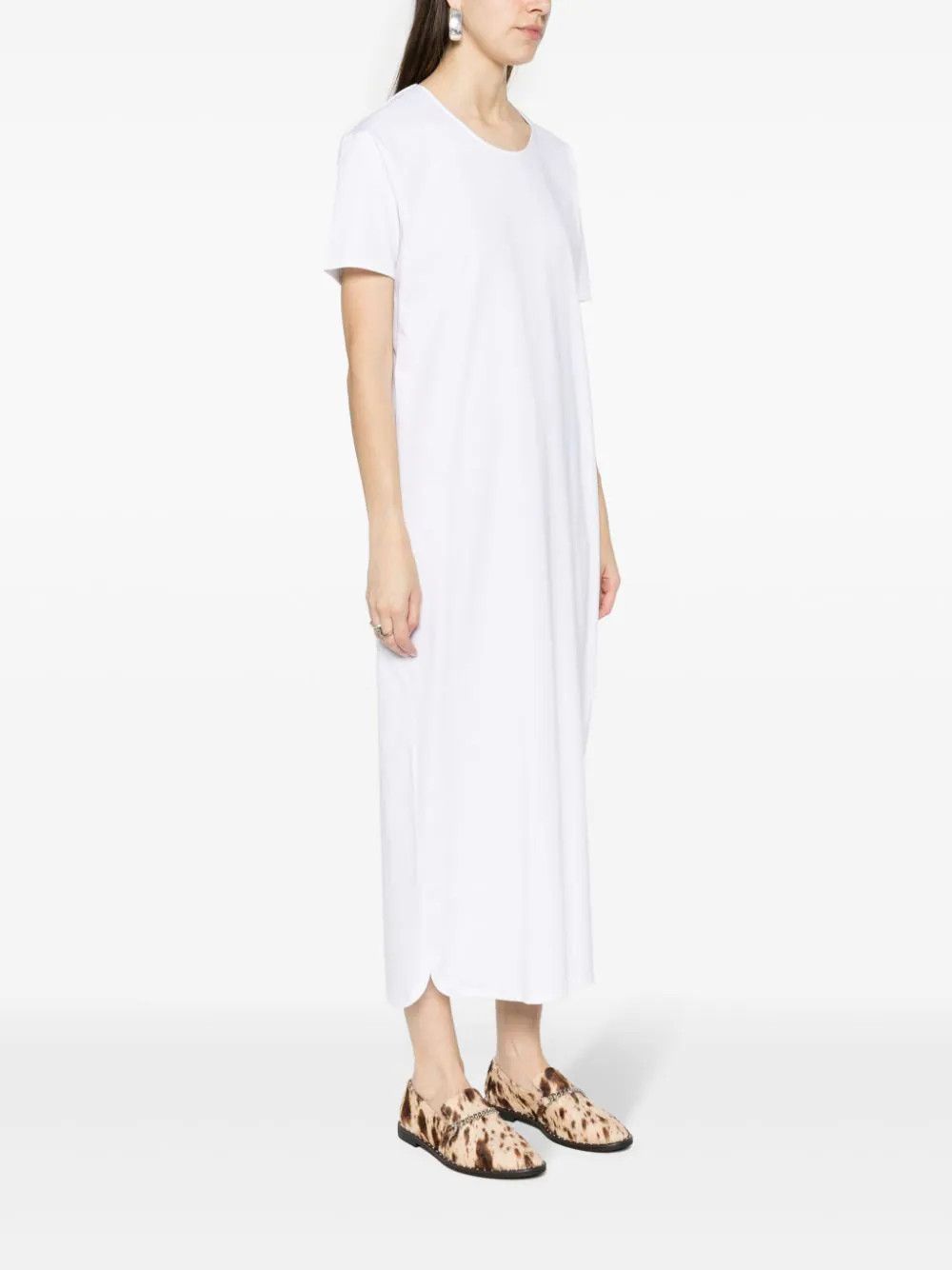 Loulou de Saison o1s22i1n1024 Arue Pima Cotton Maxi Dress in White Size S / US 4 / IT 40 - 3 Thumbnail