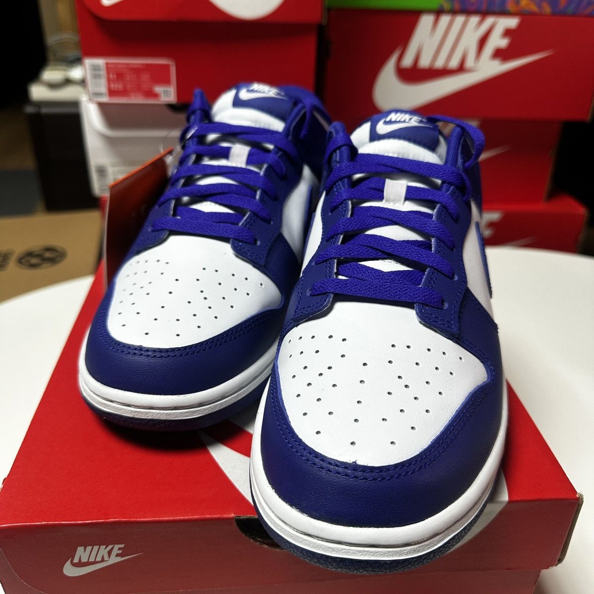 Nike **NEW** Size 10.5 Men, 12.5 WMN Nike Dunk Low Concord Unisex Size US 10.5 / EU 43-44 - 2 Thumbnail