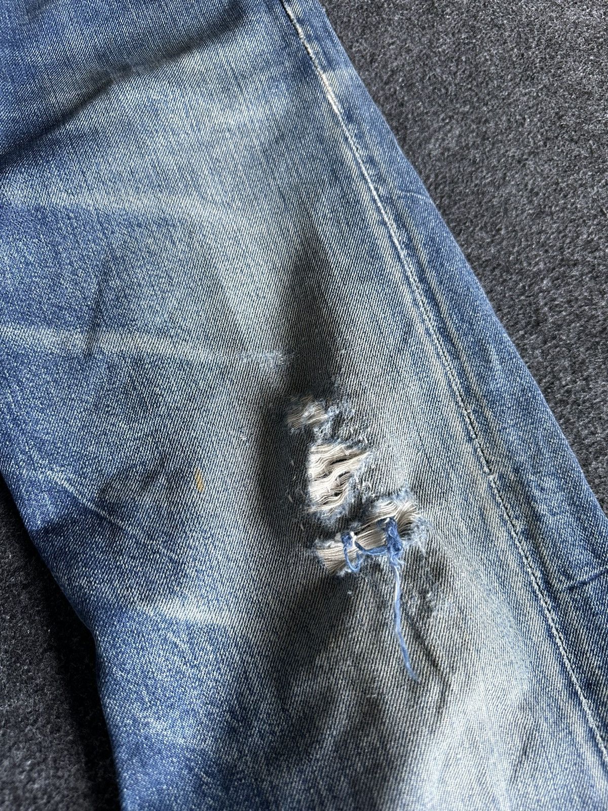 Big John Rare Vintage Big John USA Flare Distressed Denim W28 D130 Size US 28 / EU 44 - 9 Thumbnail