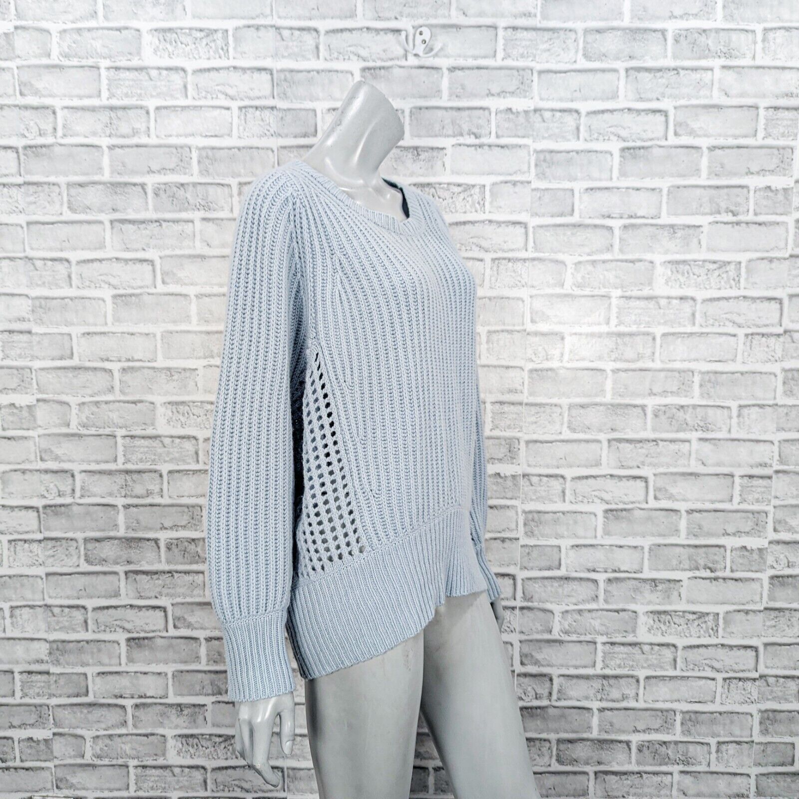 Rag & Bone Rag & Bone 100% Cashmere oversize sweater open knit blue Size S / US 4 / IT 40 - 4 Thumbnail