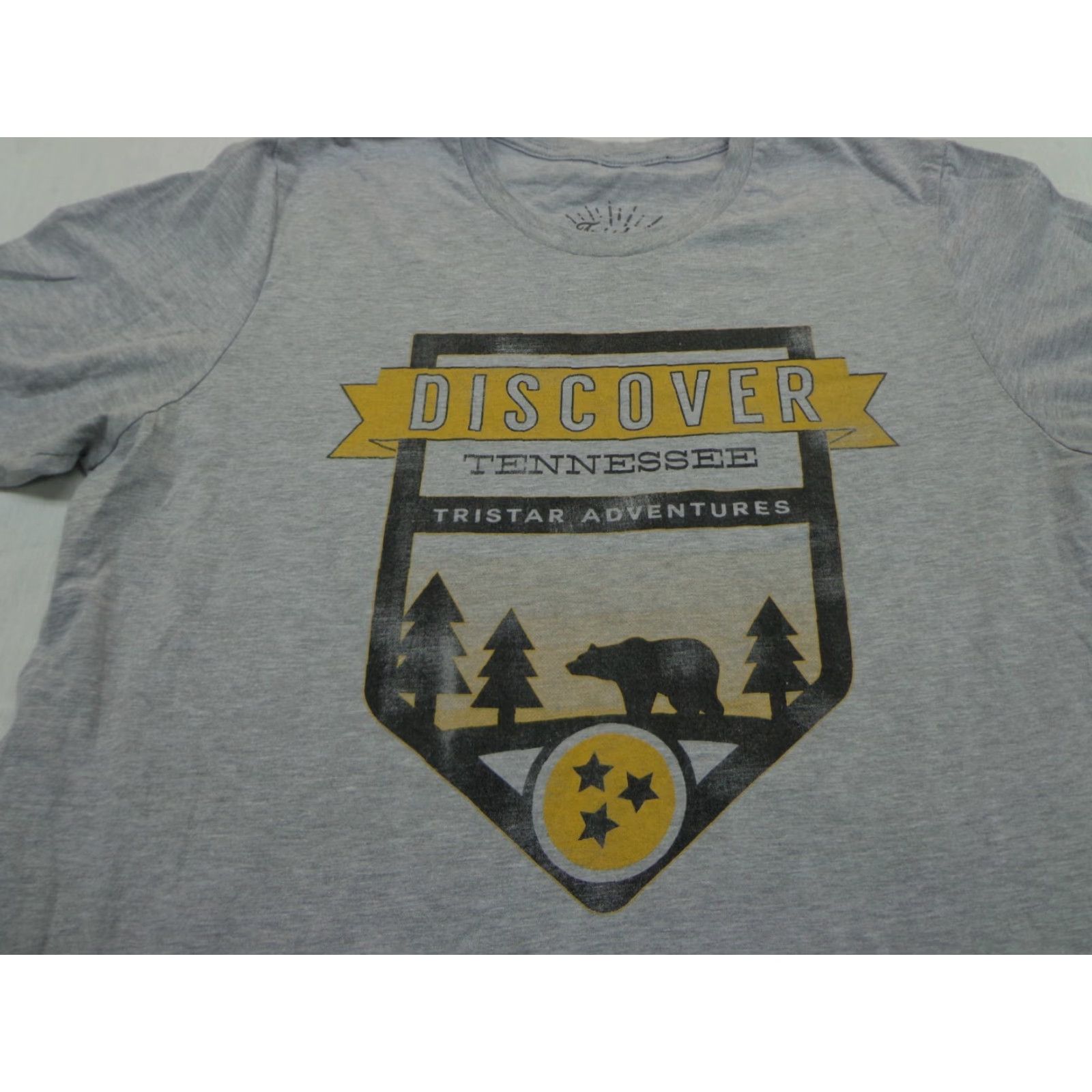 Vintage Tristar T-Shirt Men Gray Size XL Tennessee Gray T Shirt Short Sleeve Regular Fit Vintage No N/A Size US XL / EU 56 / 4 - 2 Thumbnail