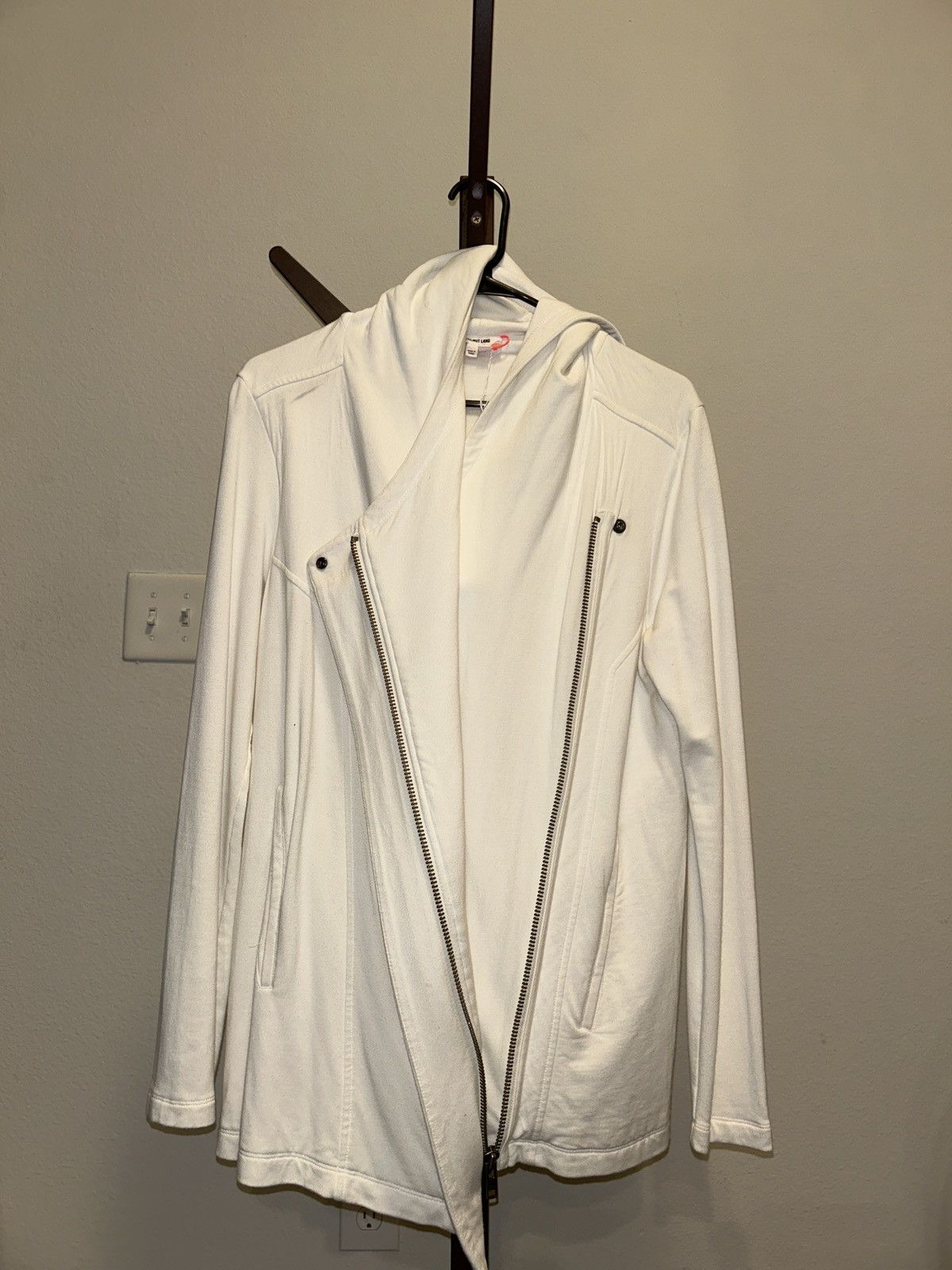 Helmut Lang Asymmetrical Zip Villous Hoodie Size US S / EU 44-46 / 1 - 10 Thumbnail