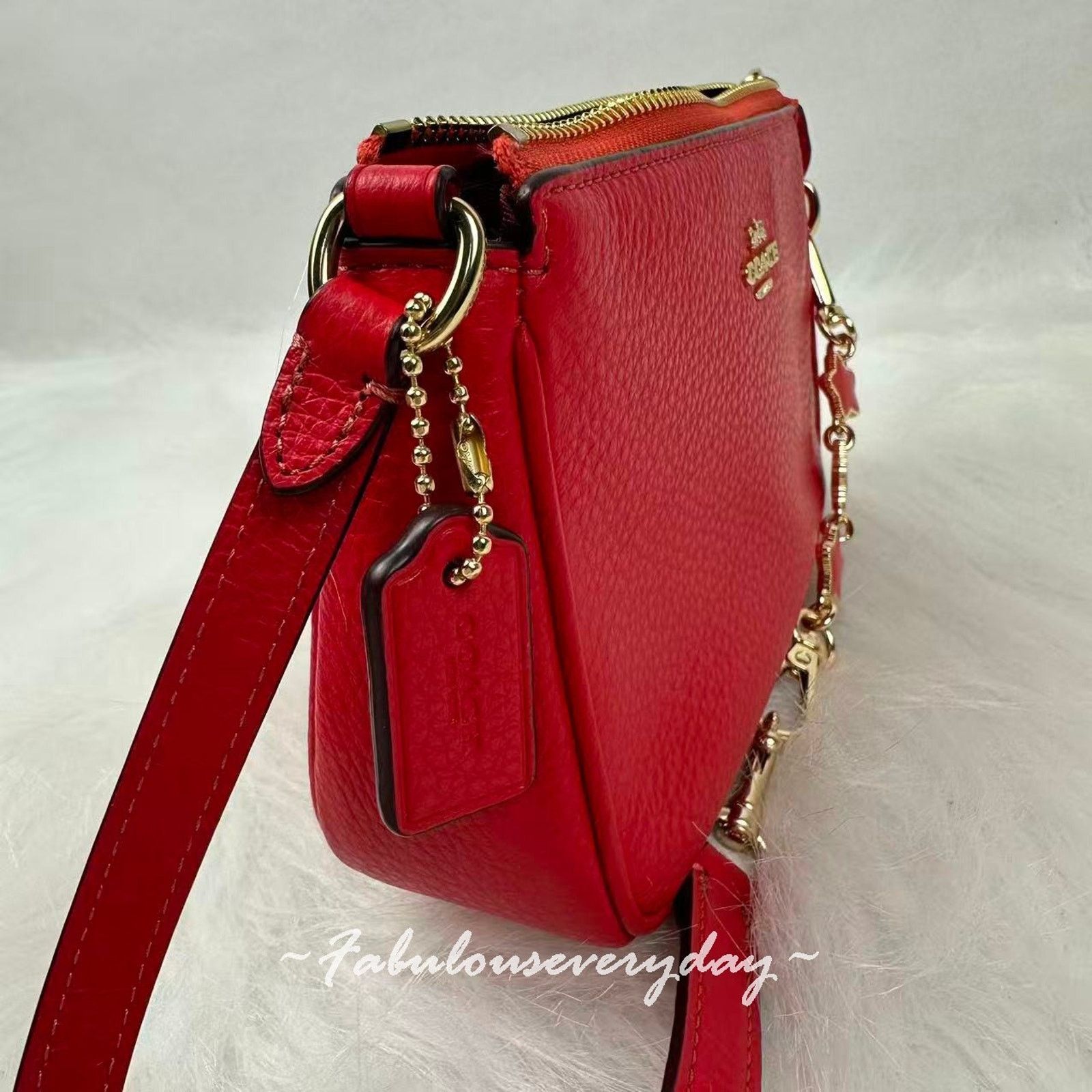 Coach Coach Nolita 19 Shoulder Leather Carnation Extended Chain Size ONE SIZE - 3 Thumbnail