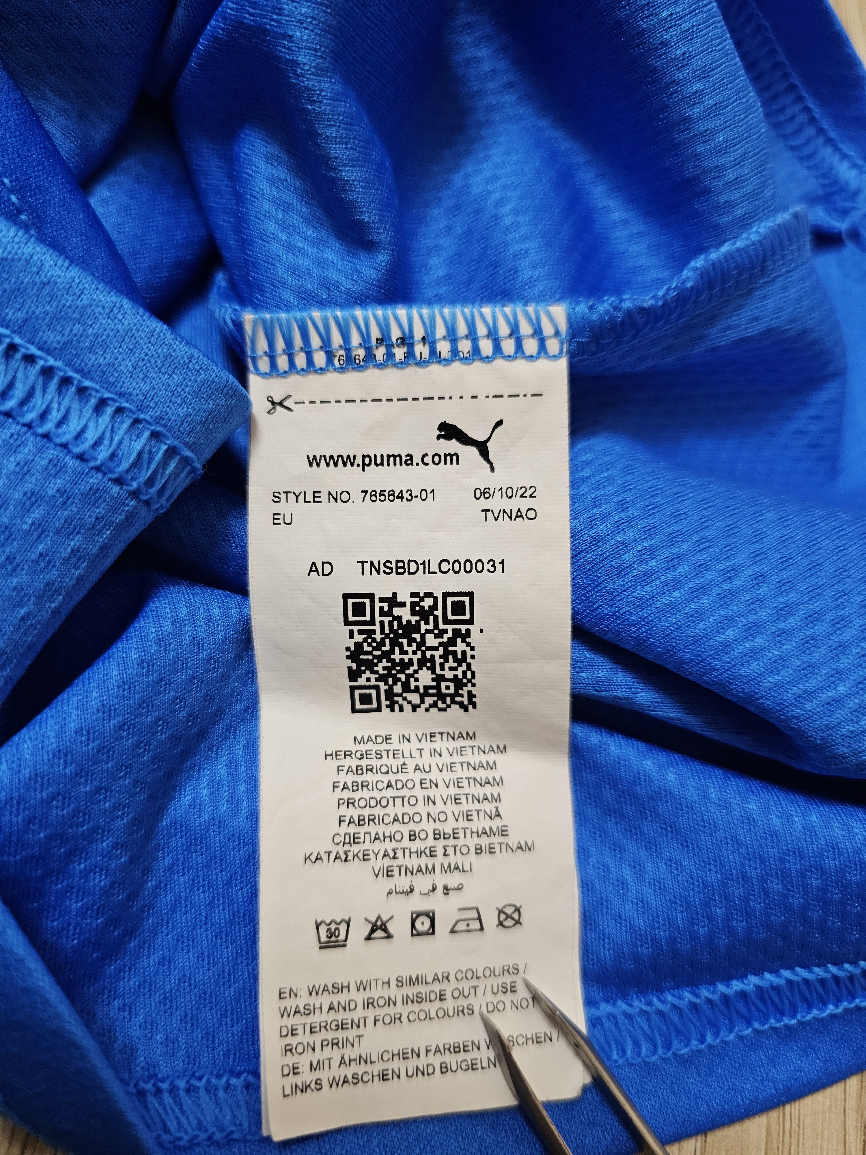 Puma ITALY 2022 2023 HOME FOOTBALL SHIRT ITALIA SOCCER JERSEY Size US XL / EU 56 / 4 - 8 Thumbnail