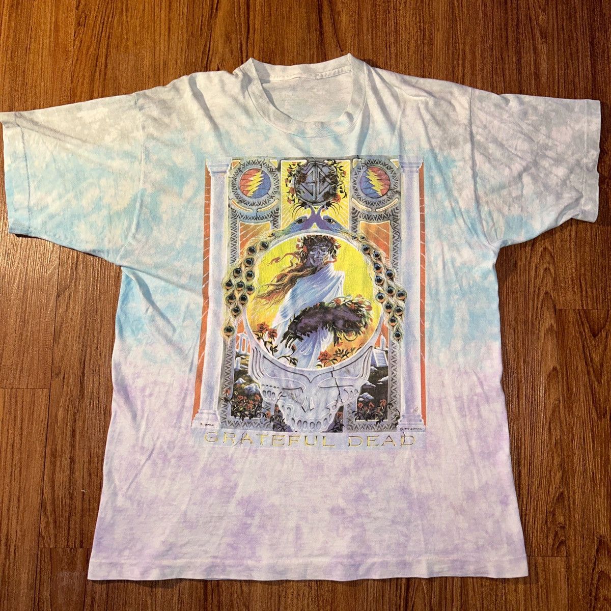 image of 1995 Grateful Dead Tour Shirt in Tie Dye, Men's (Size XL)