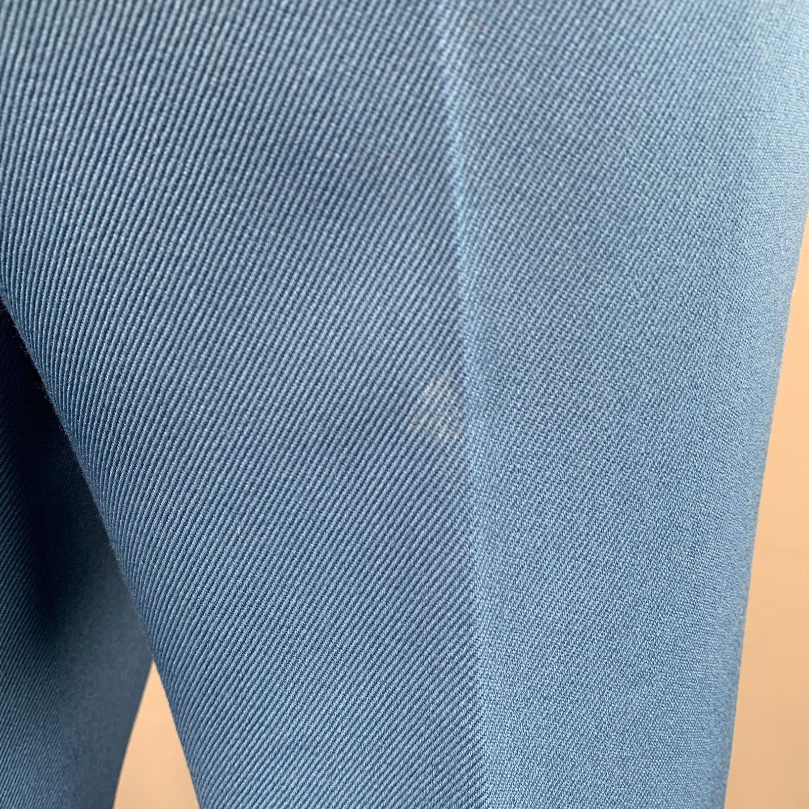 Calvin Klein 205W39NYC Size L Blue Orange Stripe Wool Flat Front Dress Pants Size US 34 / EU 50 - 4 Thumbnail