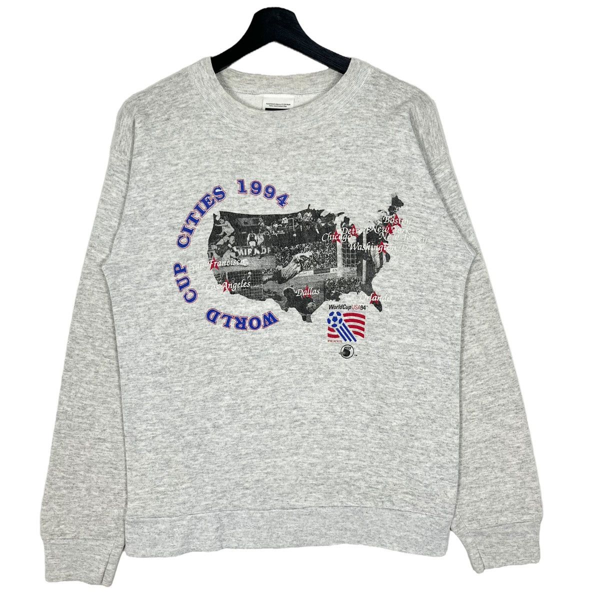 Vintage Vintage 90s Football World Cup USA 1994 Sweatshirt Size US M / EU 48-50 / 2 - 1 Thumbnail