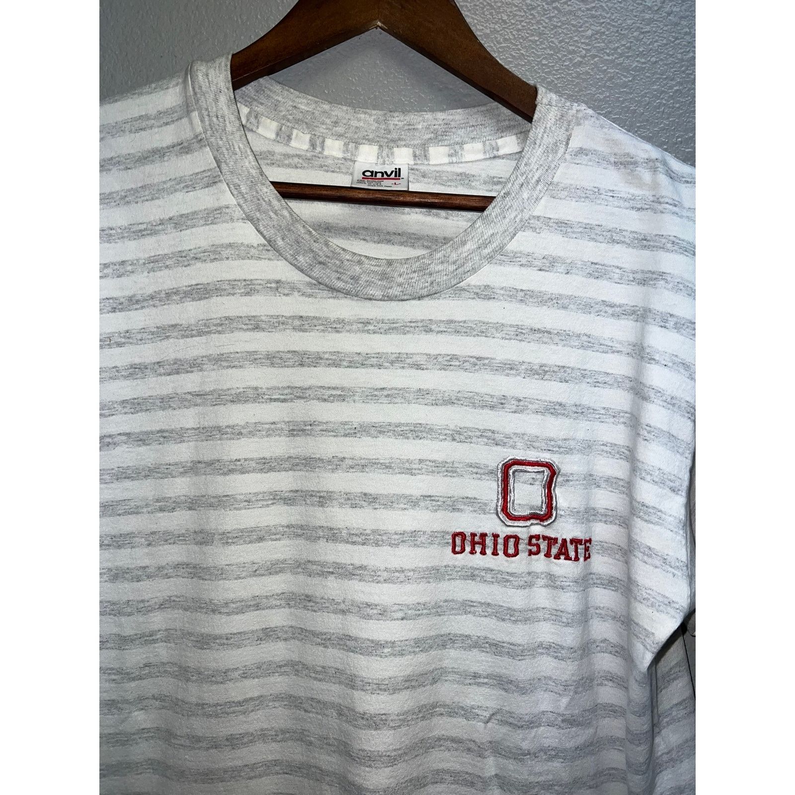 Vintage Vintage Ohio State Shirt Buckeyes Gray White College 90s Tee Size US L / EU 52-54 / 3 - 2 Thumbnail