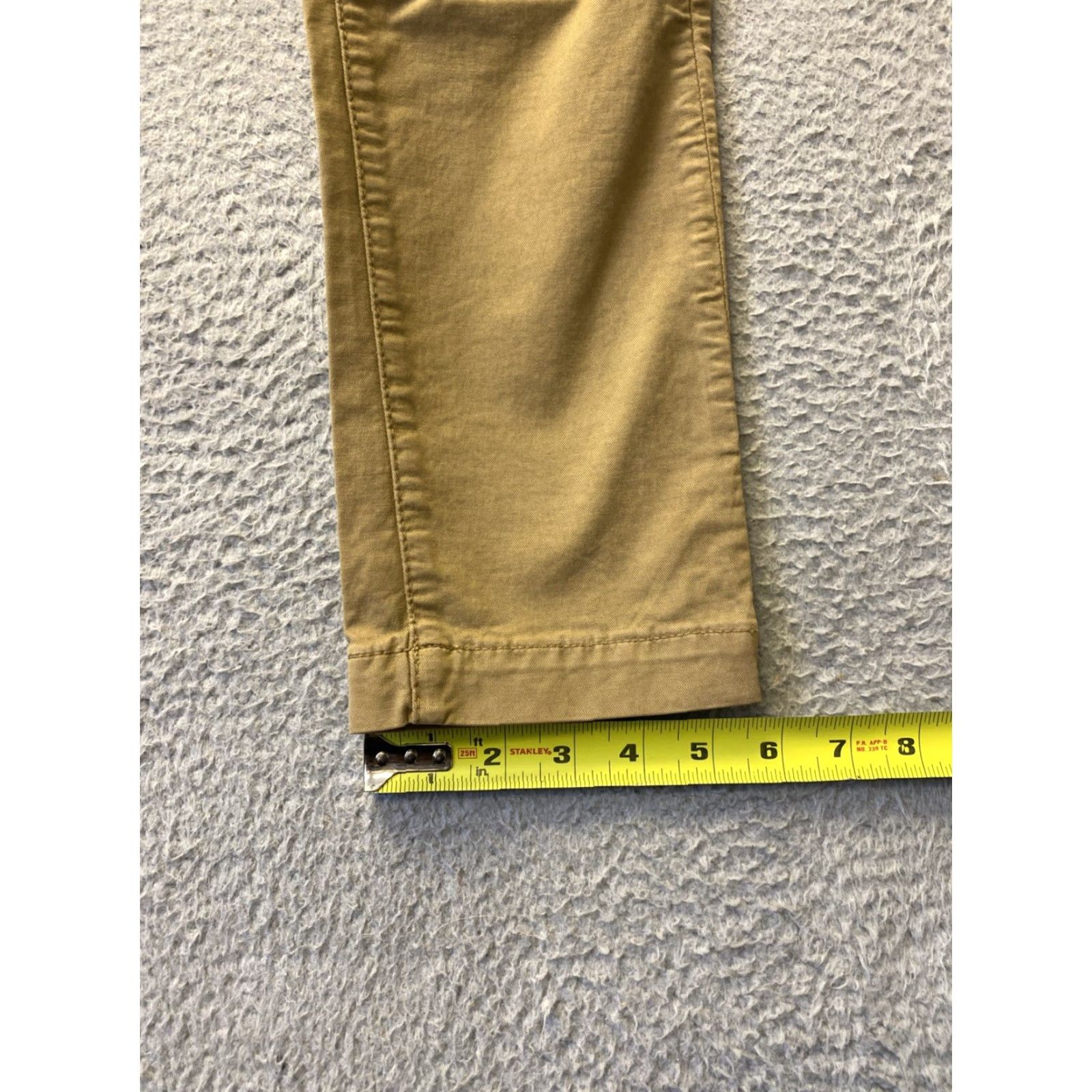 Vintage American Eagle Pants Mens 29x32 Chino Faded Gold Regular Straight Cotton Blend Khakis Button Zip Casual/Business Vintage No Signature Logo 0621 Size US 29 - 5 Thumbnail