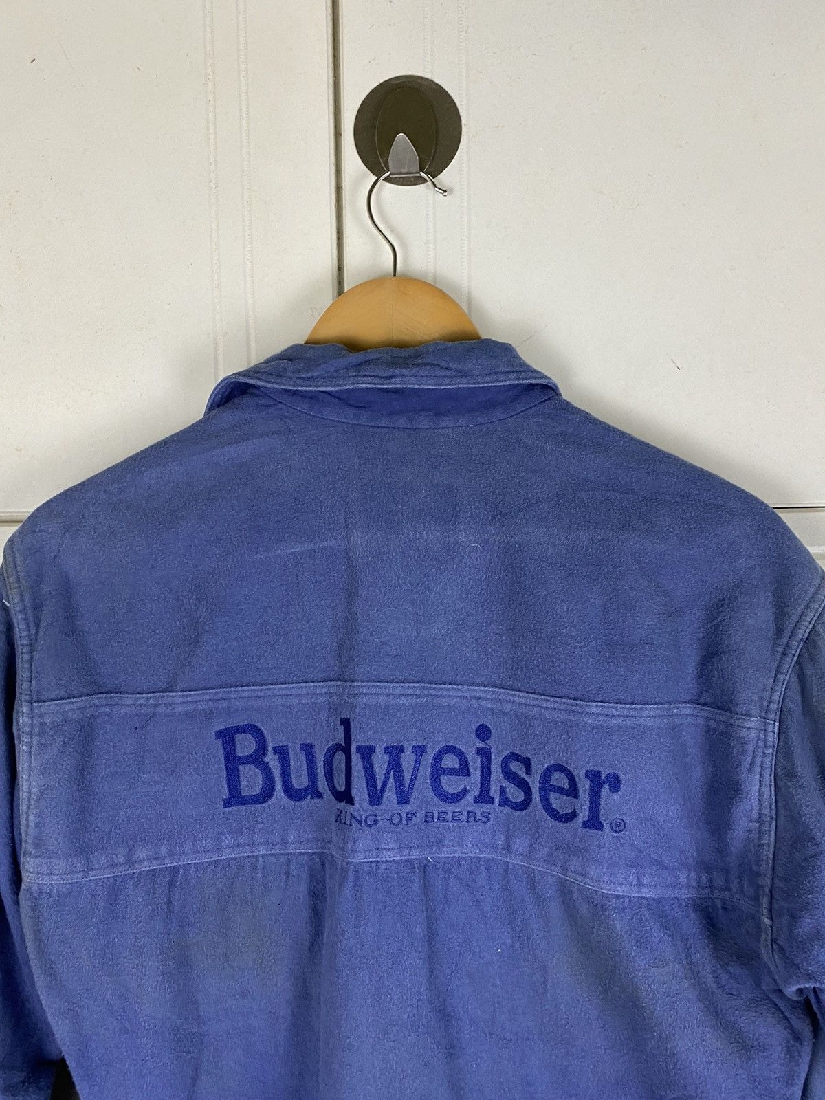 Budweiser × Vintage Vtg Budweiser Shirt Shirt Button Up Size US M / EU 48-50 / 2 - 8 Thumbnail