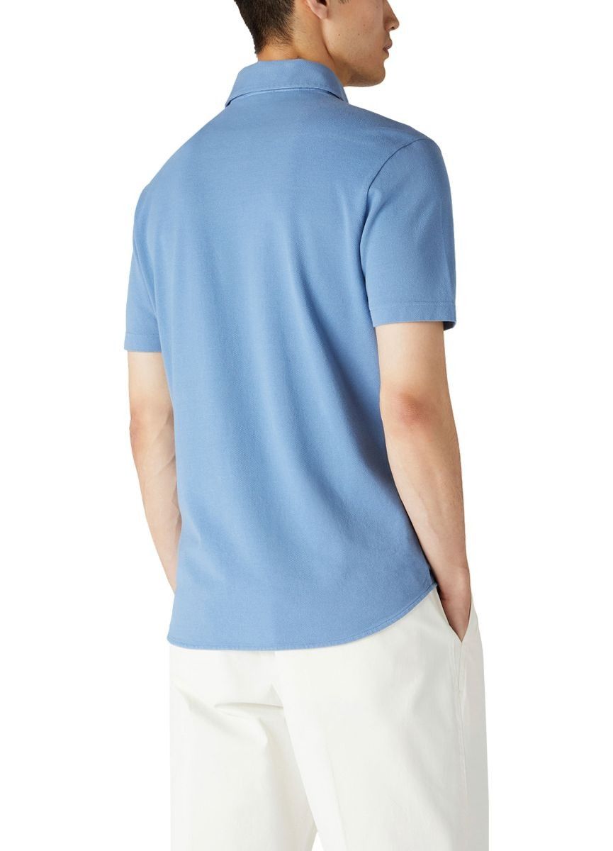 Loro Piana o1w1db10125 FAN5407 Polo Shirt in Blue Size US XL / EU 56 / 4 - 3 Thumbnail