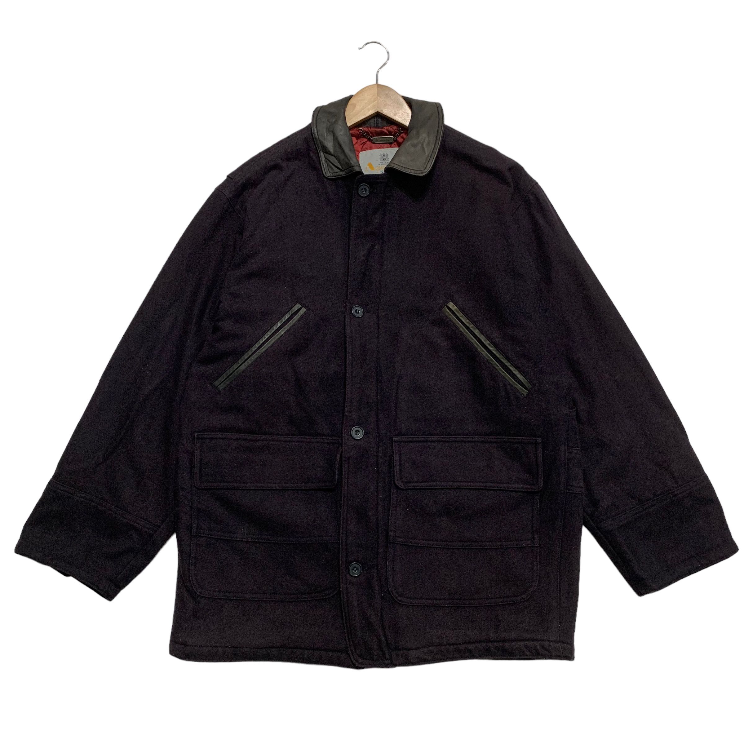 Aquascutum Vintage Aquascutum Wool Leather Coat Size US XS / EU 42 / 0 - 1 Thumbnail