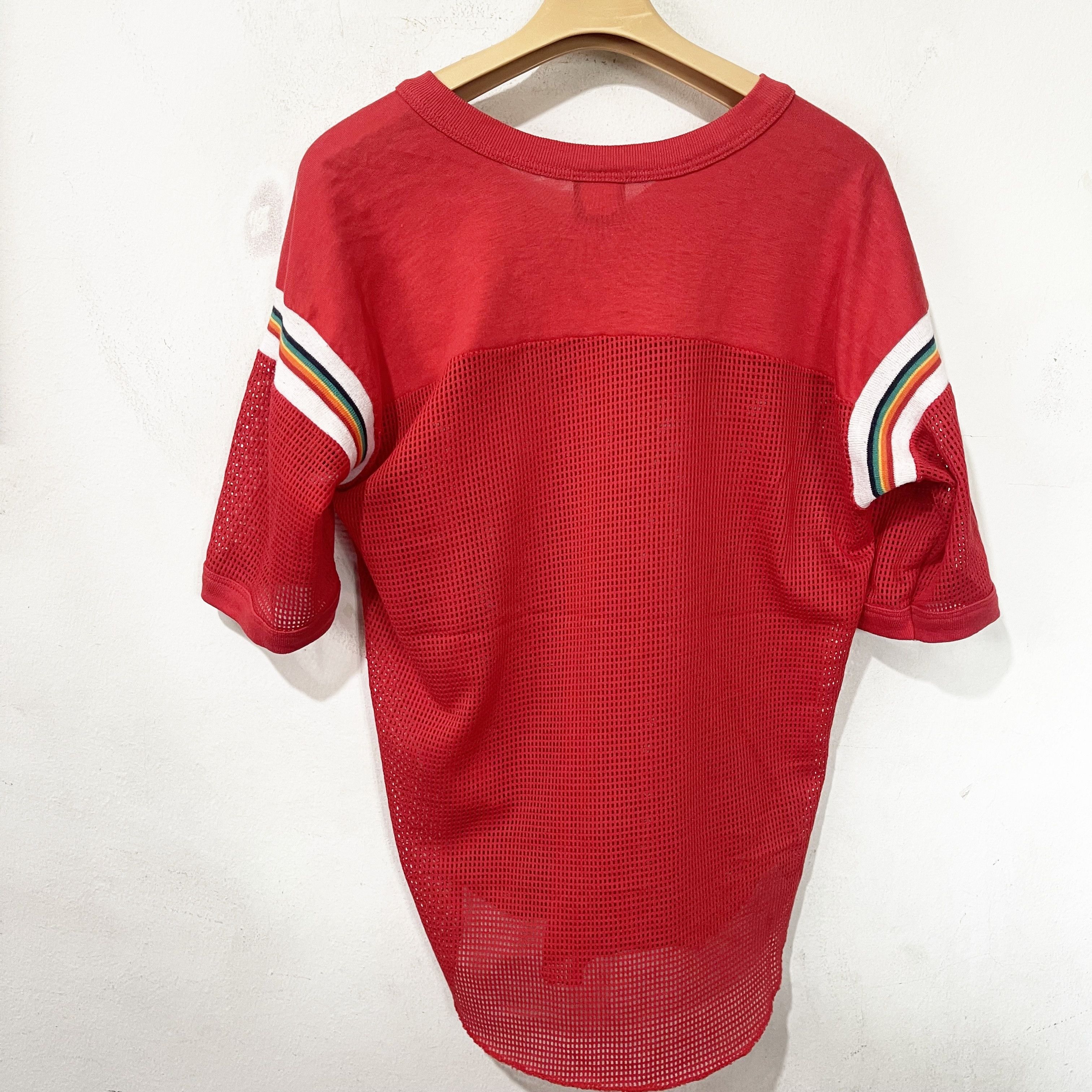 Vintage Vintage 80s USA Made Mesh Knit Football Jersey Size US M / EU 48-50 / 2 - 3 Thumbnail