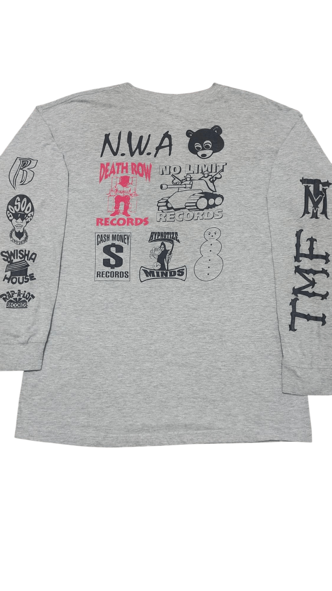 Death Row Records × Rap Tees Rare 🔥 Collaboration rappers tee long sleeve Size US L / EU 52-54 / 3 - 4 Thumbnail