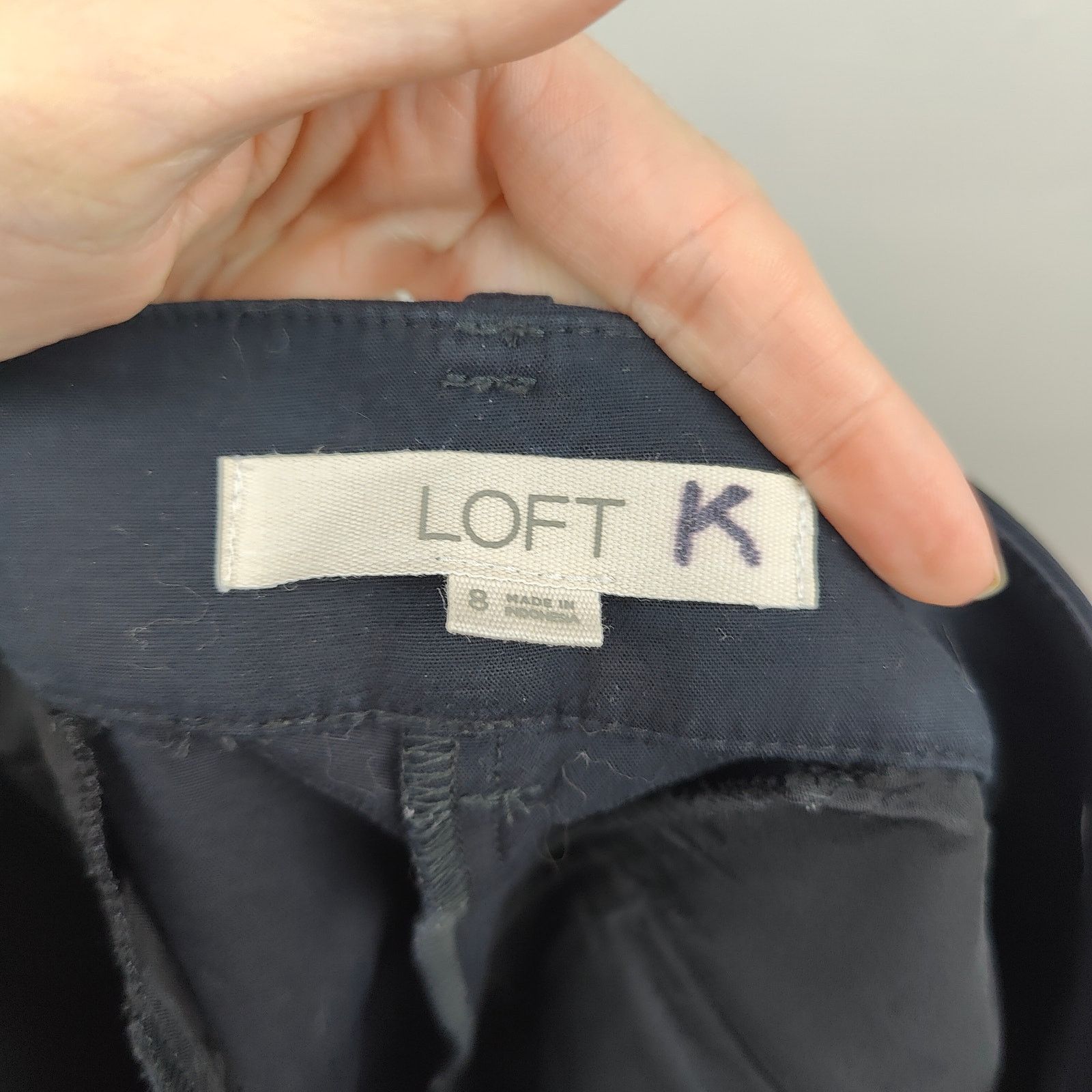 Loft Loft Pants Womens 8 Black The Riviera Slim Stretch Preppy Size 30" / US 8 / IT 44 - 6 Thumbnail