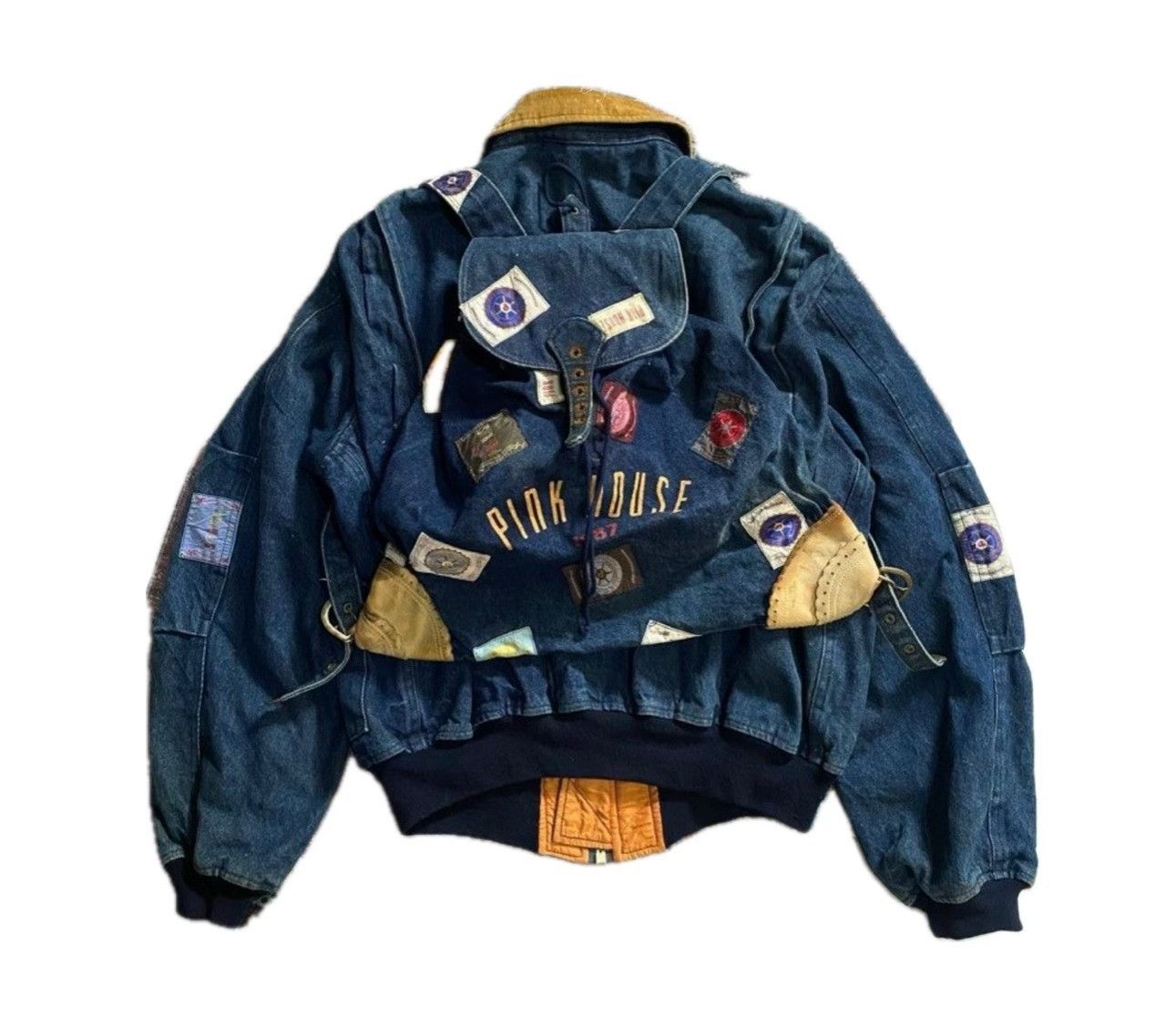 Vintage 1987 Pinkhouse MA-1 Backpack Jacket Size US M / EU 48-50 / 2 - 1 Thumbnail