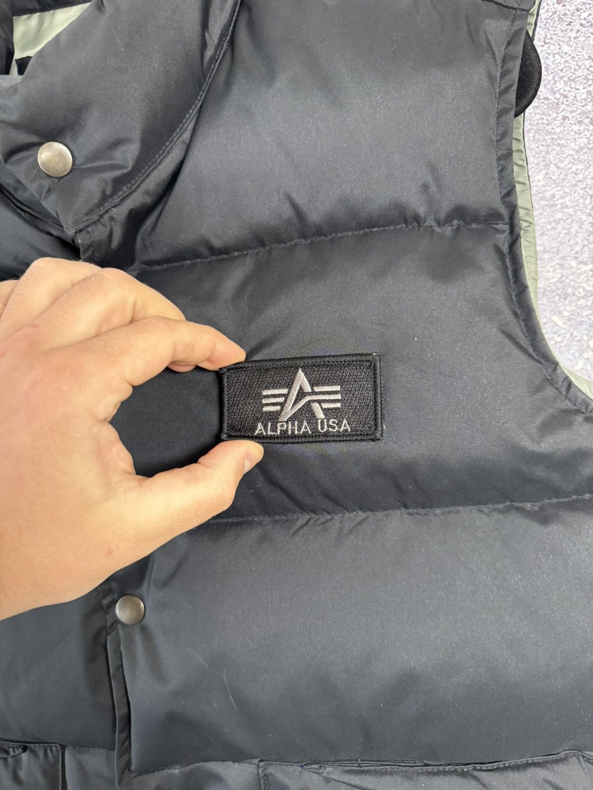 Alpha Industries × Vintage Rare Alpha Industries Down Puffer Vests USA Small Size US S / EU 44-46 / 1 - 9 Thumbnail