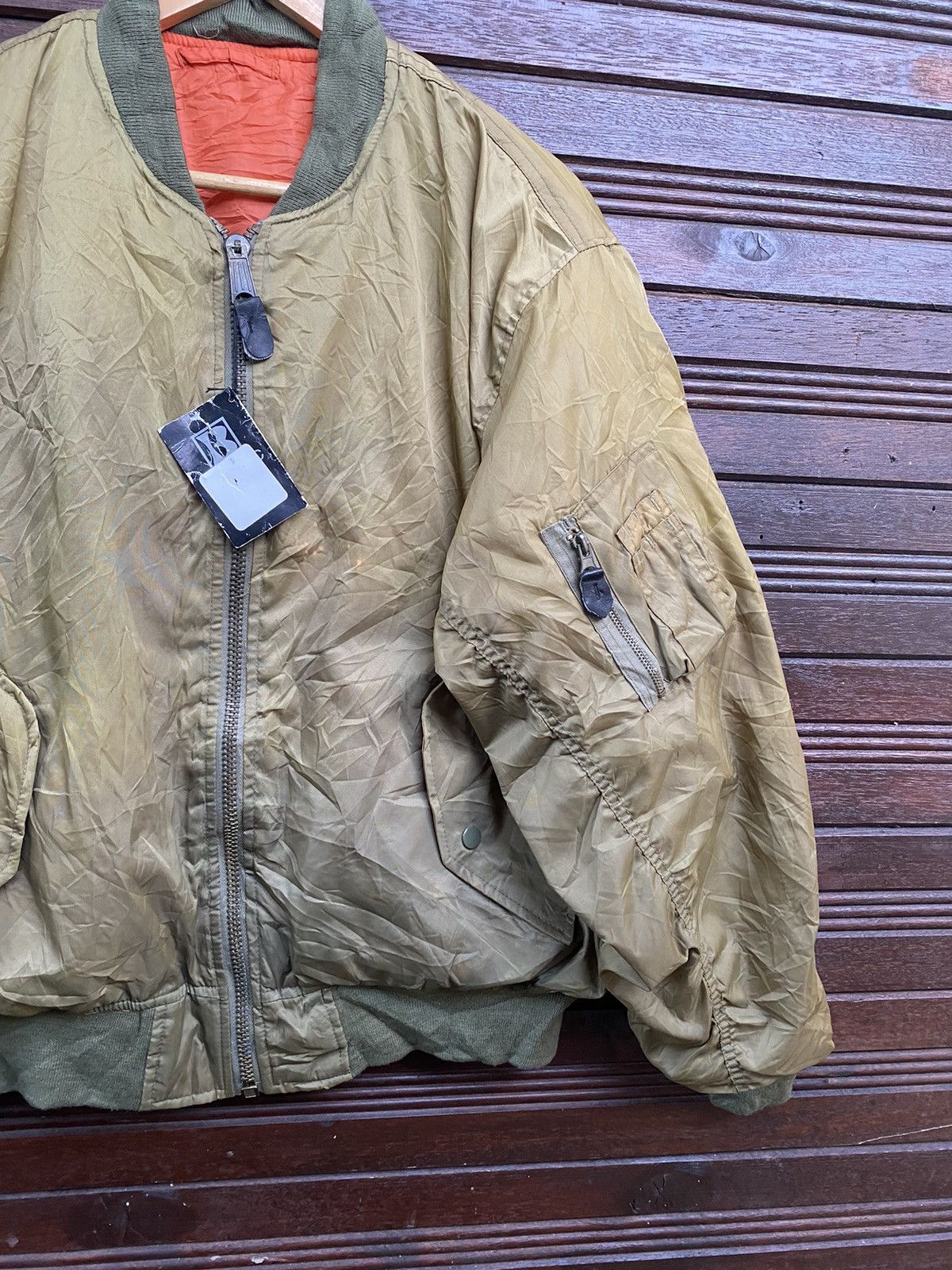 Japanese Brand Vintage Phantom Military Reversible Bomber Jacket Size US L / EU 52-54 / 3 - 5 Thumbnail