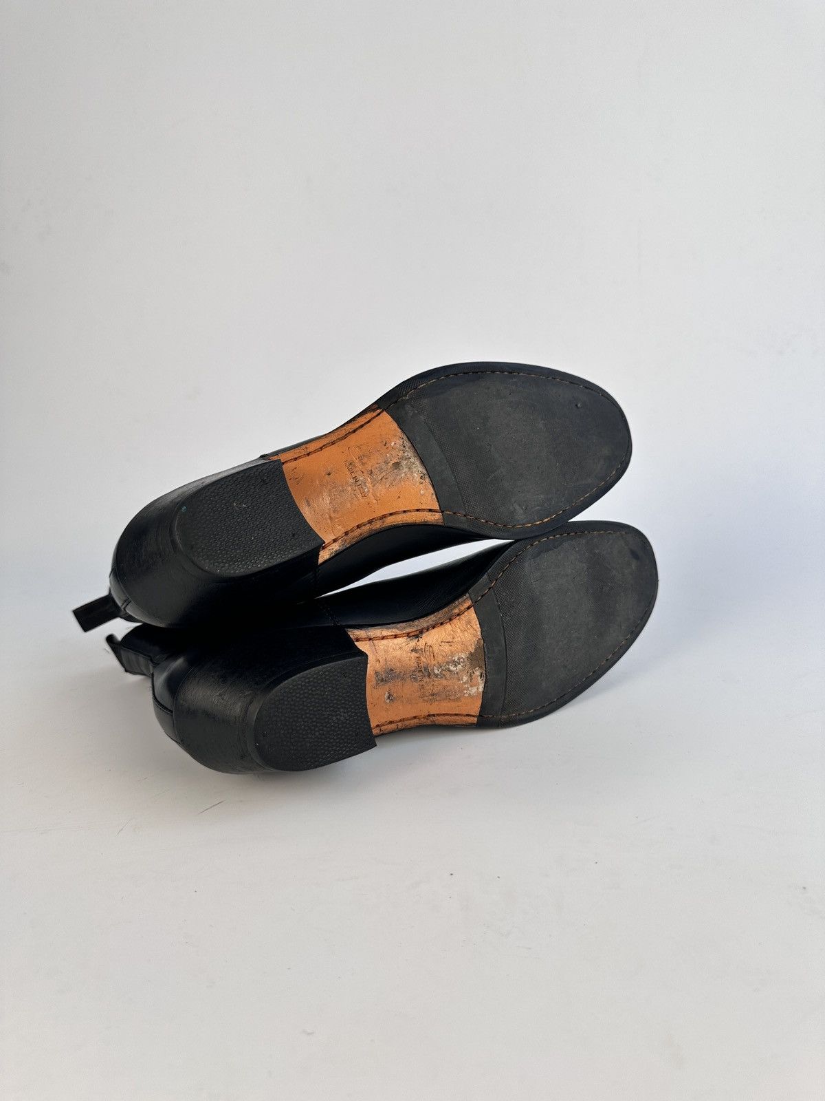 Santoni Santoni Italy Black Leather Chelsea Boots 38.5 Ankle Boots Size US 8 / IT 38 - 7 Thumbnail