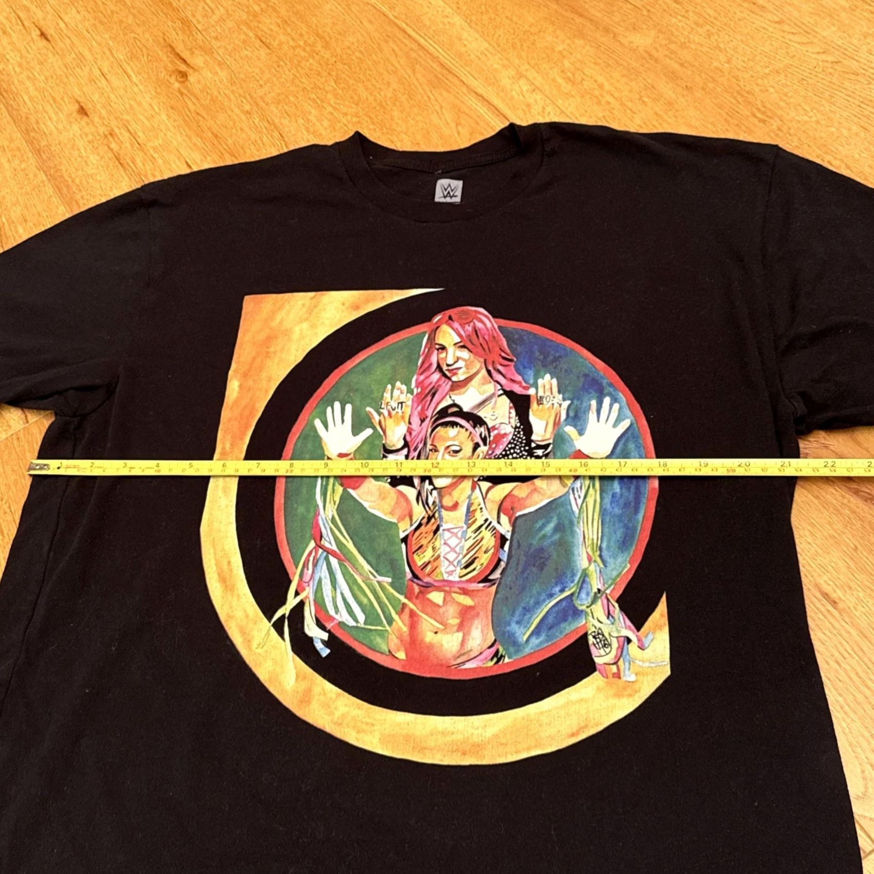 Vintage Sasha Banks Legit Boss WWE WWF Wrestling T Shirt XL Black Mens Regular Short Sleeve Crew Neck Cotton Blend Jersey WWE Theme Sports Wrestling Size US XL / EU 56 / 4 - 4 Thumbnail