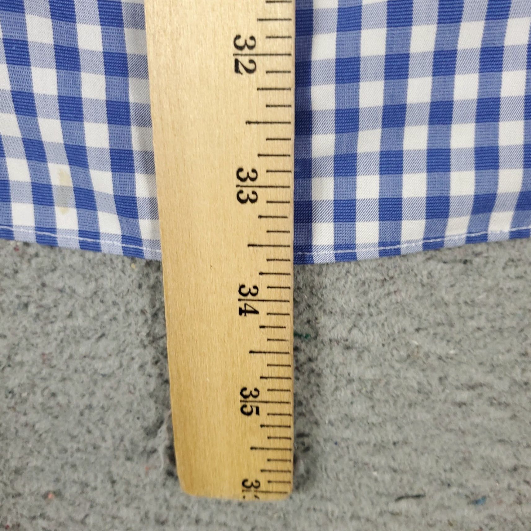Brooks Brothers Brooks Brothers Shirt Mens 17.5 Blue Plaid Dress Button Up Long Sleeve Size 48R - 5 Thumbnail