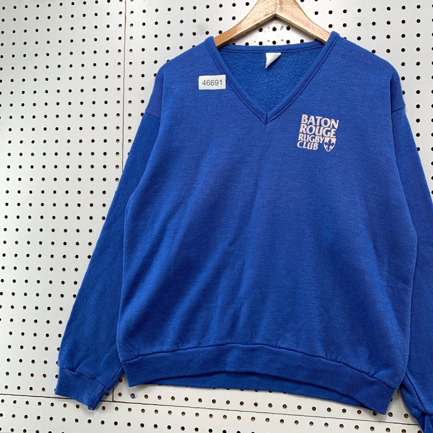 Vintage VINTAGE Baton Rouge Rugby Club Sweatshirt Mens XL Blue Fleece USA Sweatshirt Size US XL / EU 56 / 4 - 5 Thumbnail