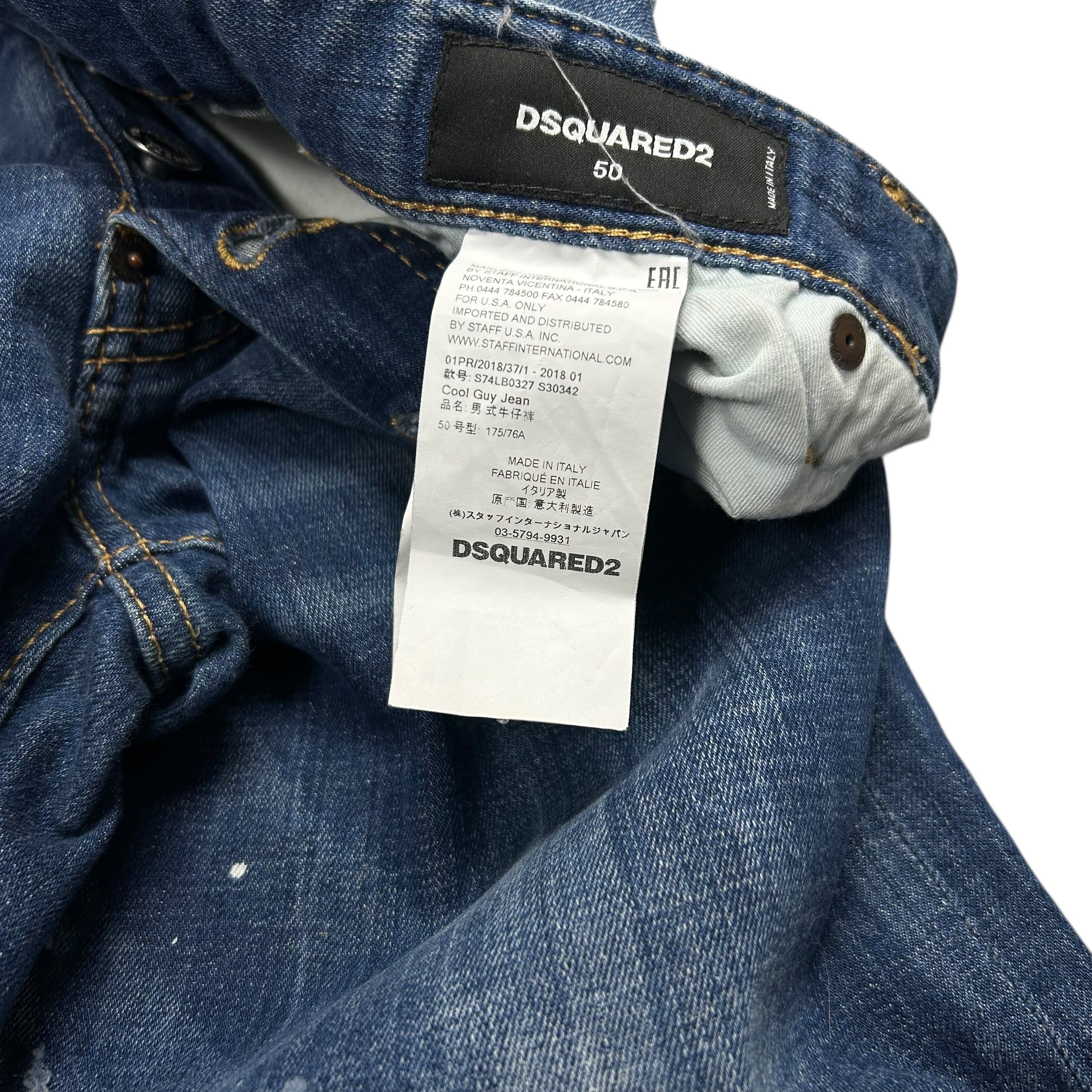 Dsquared2 Dsquared2 Cool Guy Jean Patches Slim Skinny Blue Denim 50 Size US 34 / EU 50 - 6 Thumbnail