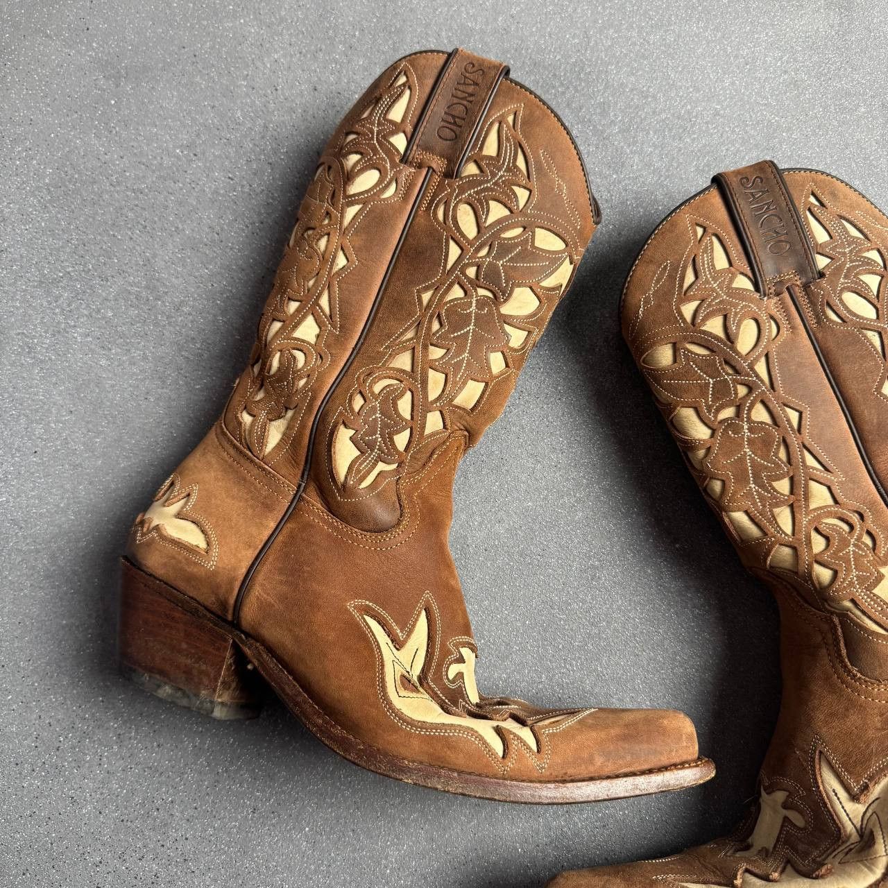 Japanese Brand × Sancho Boots × Vintage Sancho Boots Vintage Western Cowboy Boots Size US 7 / IT 37 - 3 Thumbnail