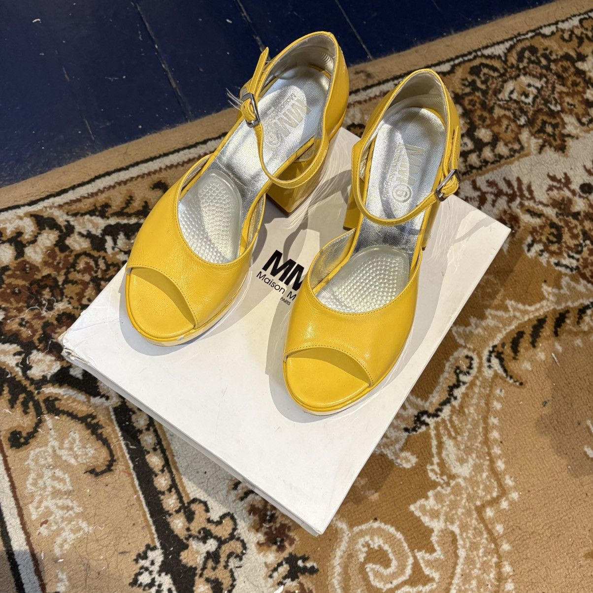 Maison Margiela Maison Margiela 6 Yellow Heels Size US 6 / IT 36 - 6 Thumbnail