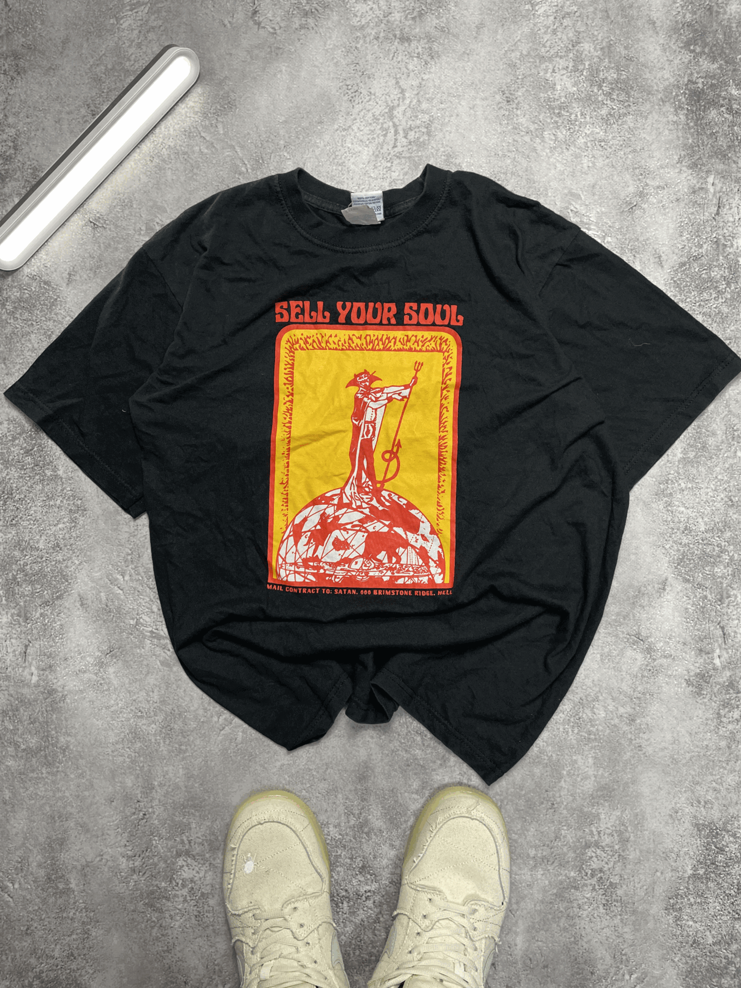 Other Vintage Sell Your Soul Stana 666 Hell T Y2K Goth Horror Size US S / EU 44-46 / 1 - 1 Thumbnail