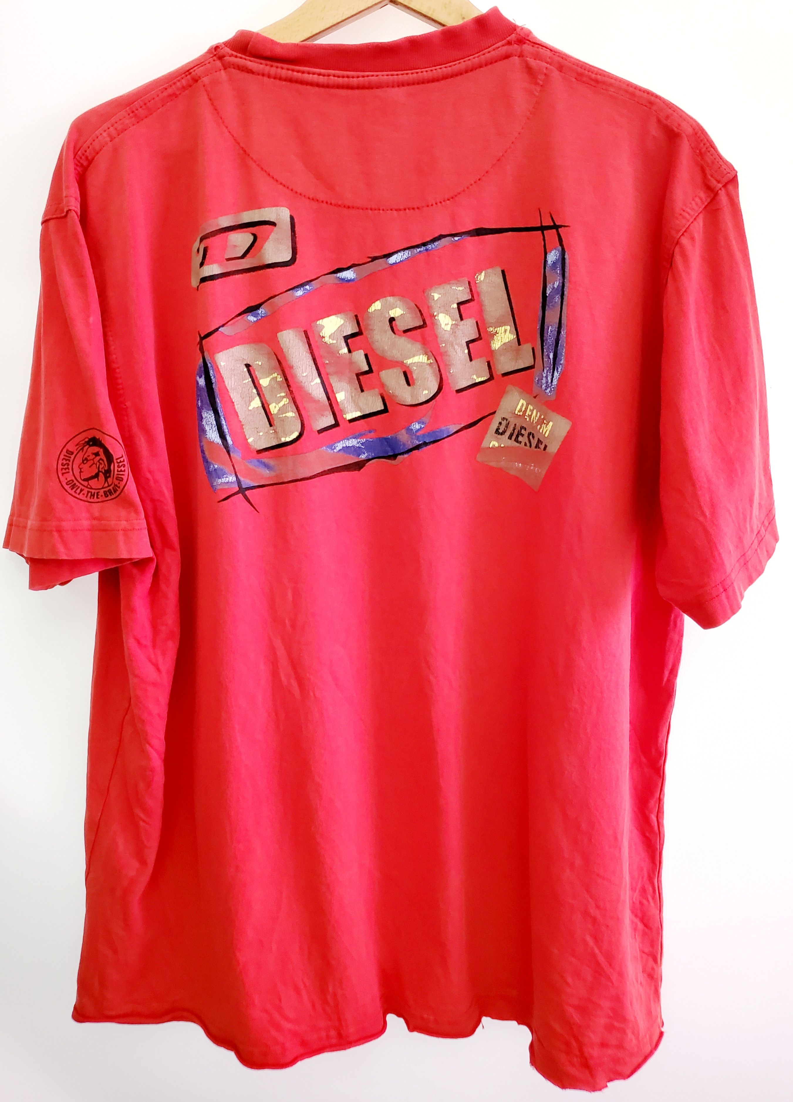 Diesel Vintage Avant garde Diesel denim division Y2K t shirt XXl Size US XXL / EU 58 / 5 - 1 Thumbnail