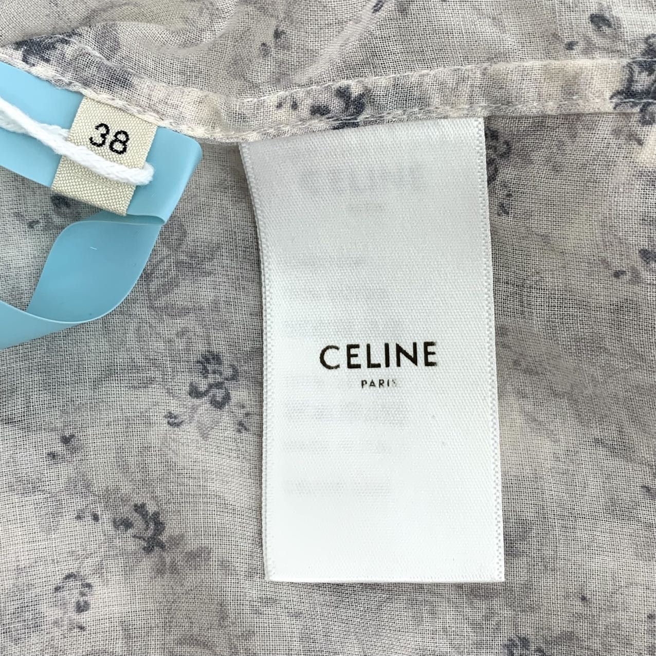 Celine Celine All-over Floral Print Bow Tie Long Sleeve Shirt K26WX Size S / US 4 / IT 40 - 6 Thumbnail