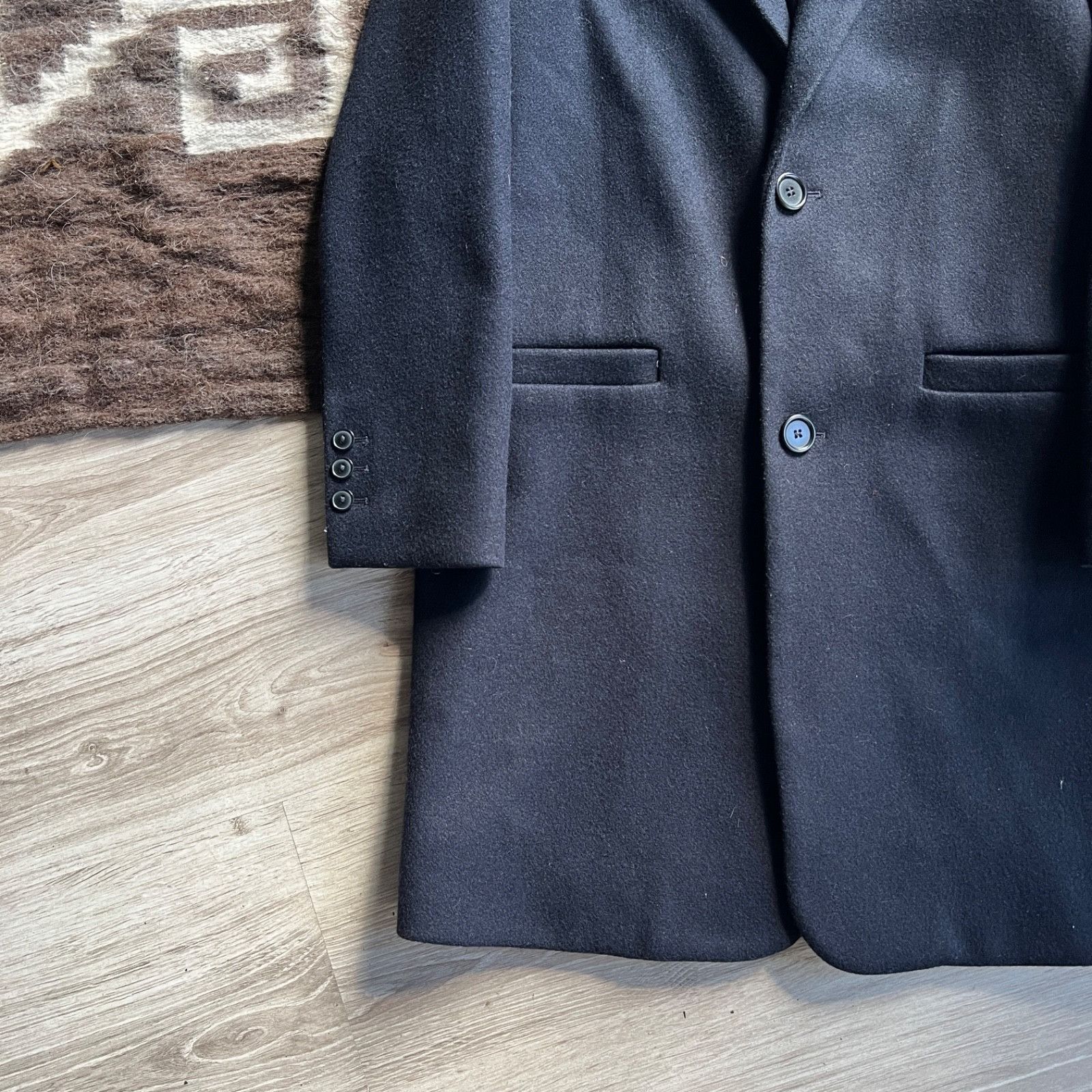 A.P.C. A.P.C. Paris Women’s Wool Blend Navy Overcoat Coat Size 34 Size M / US 6-8 / IT 42-44 - 3 Thumbnail