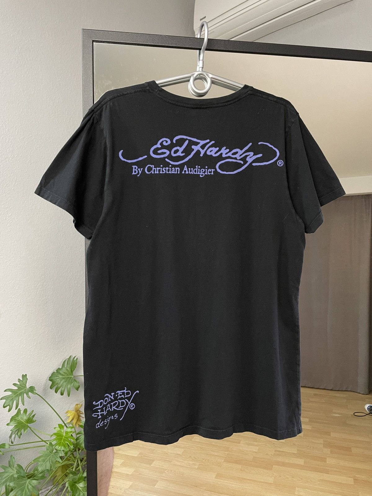 Ed Hardy Vintage Y2K Ed Hardy Over Printed Tee Skull T-shirt Size US L / EU 52-54 / 3 - 2 Thumbnail