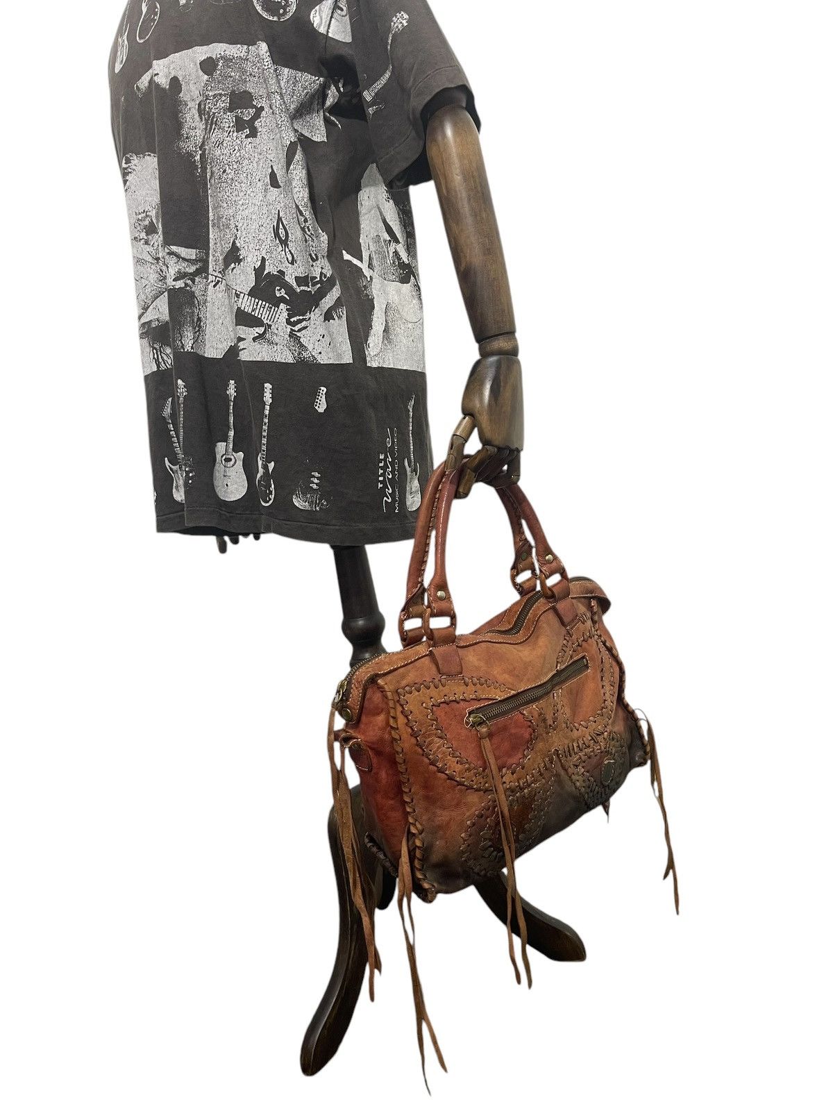 Japanese Brand Full Leather Robita Japan Tote Bag 5🟩 Size ONE SIZE - 2 Thumbnail
