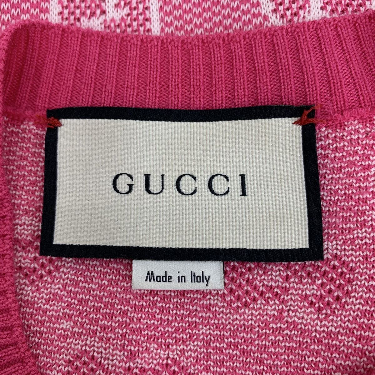 Gucci Gucci All-over Logo Jacquard Short Sleeve Knit Dress K26WX Size XS / US 0-2 / IT 36-38 - 5 Thumbnail
