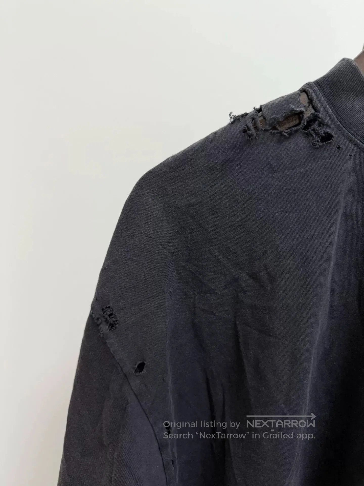 Balenciaga balenciaga distressed short sleeve t. Size US S / EU 44-46 / 1 - 5 Thumbnail