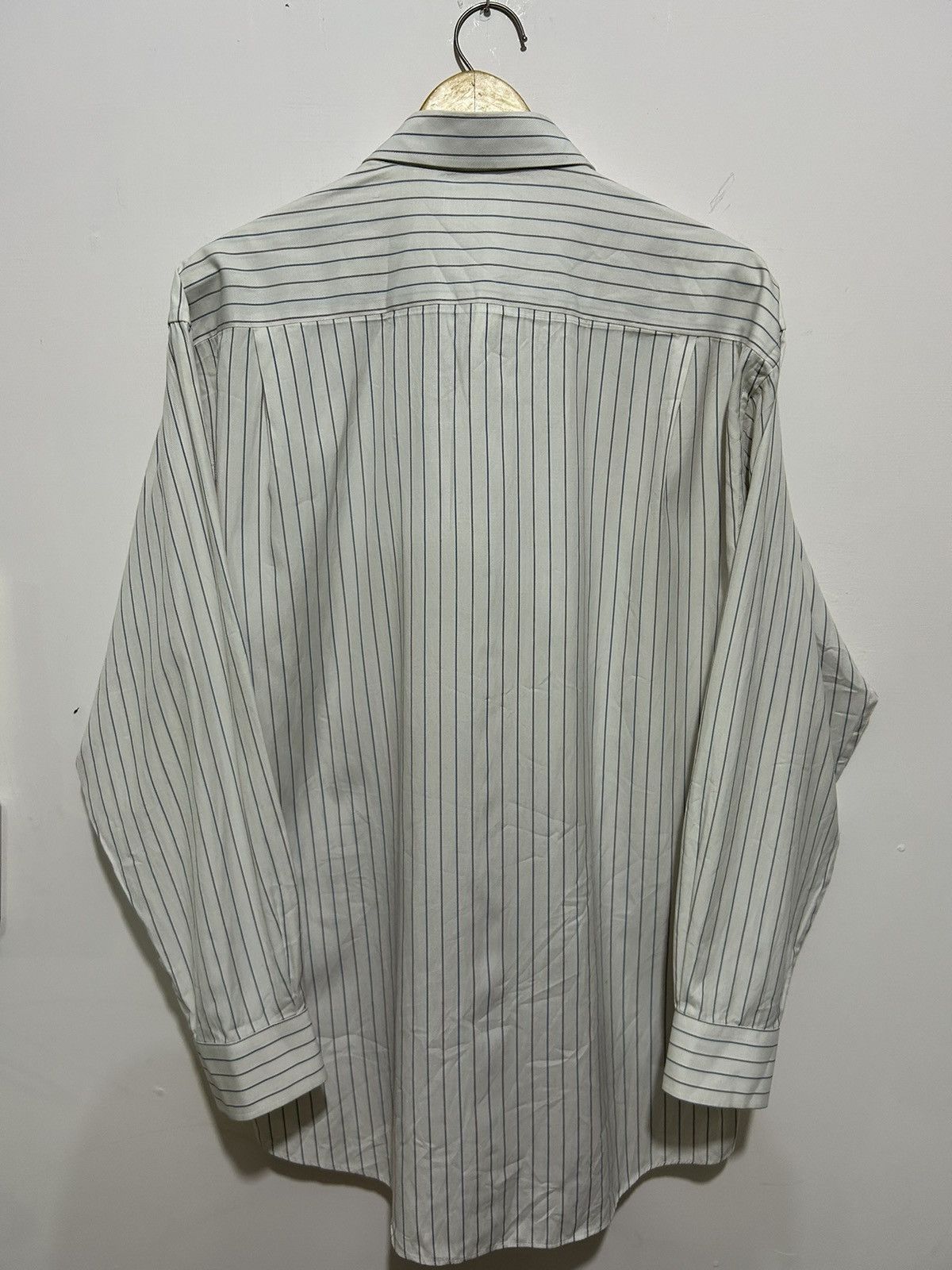 Balenciaga Balenciaga BB Paris Stripe Pocket Button Shirt Luxury Size US XL / EU 56 / 4 - 4 Thumbnail
