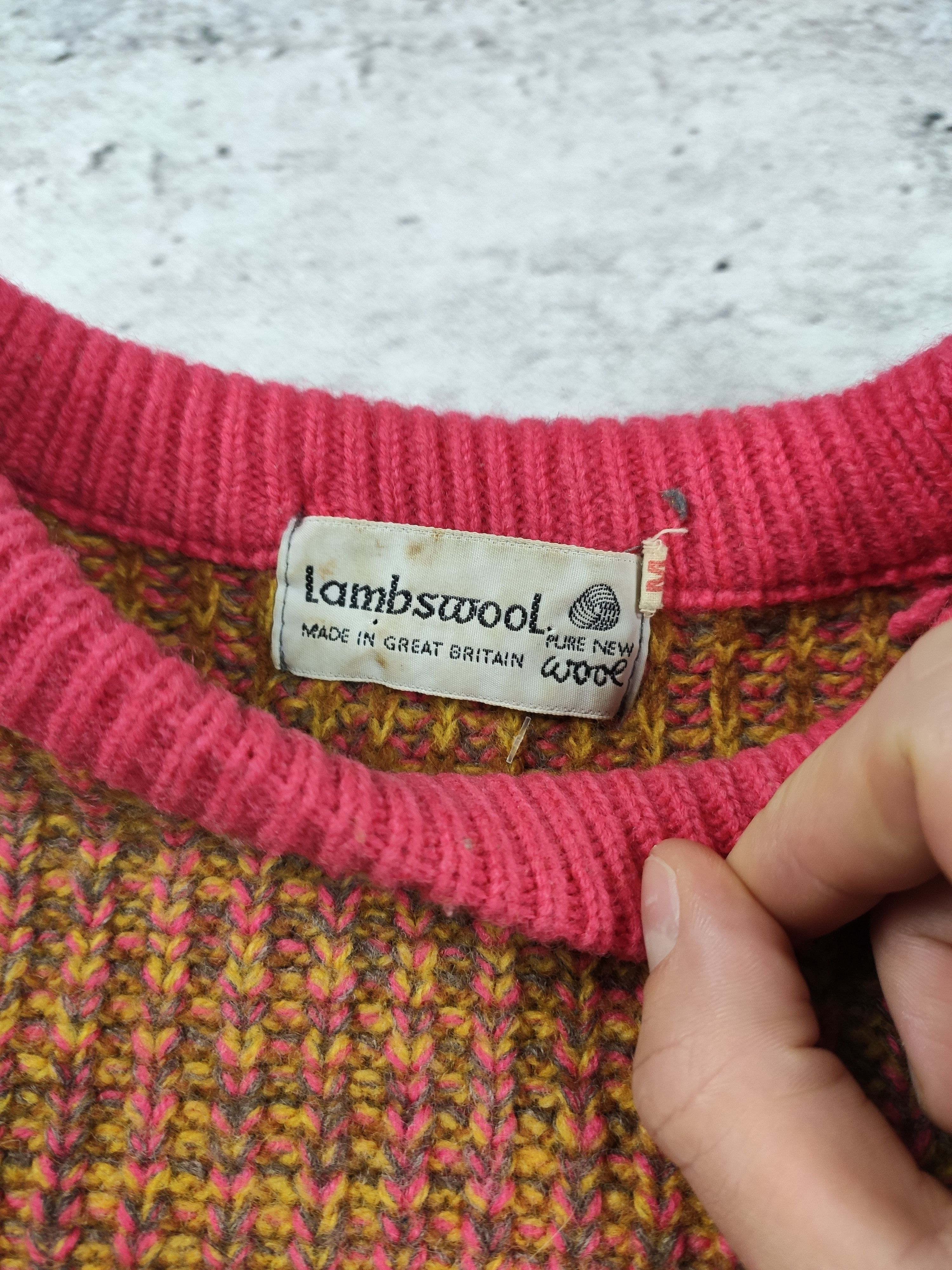 Handmade × Vintage Vintage handmade multicolour wool sweater women hippie Size L / US 10 / IT 46 - 5 Thumbnail