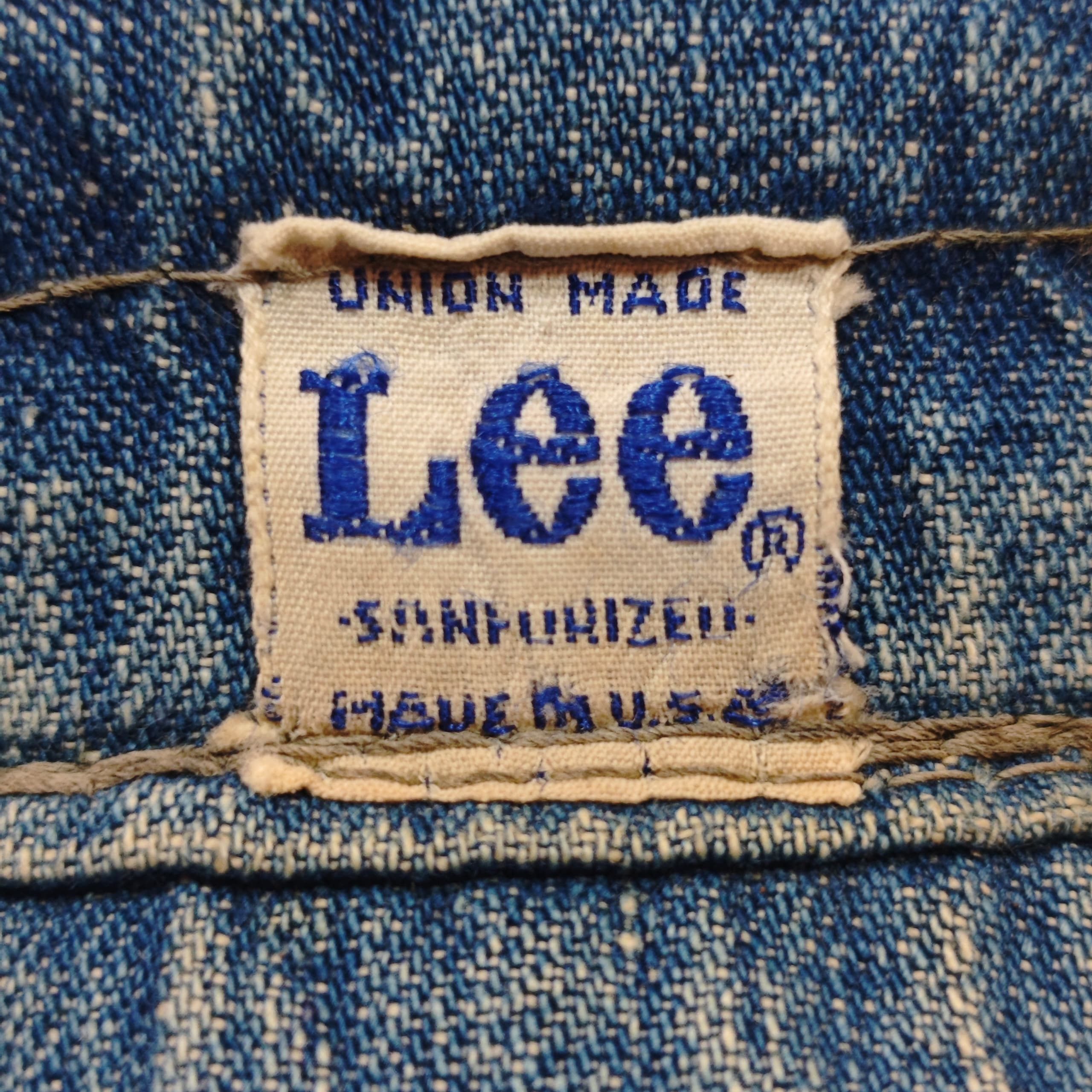Lee × Vintage Vintage LEE 1950s 60s Denim Railroad Engineer Workwear Size ONE SIZE - 3 Thumbnail